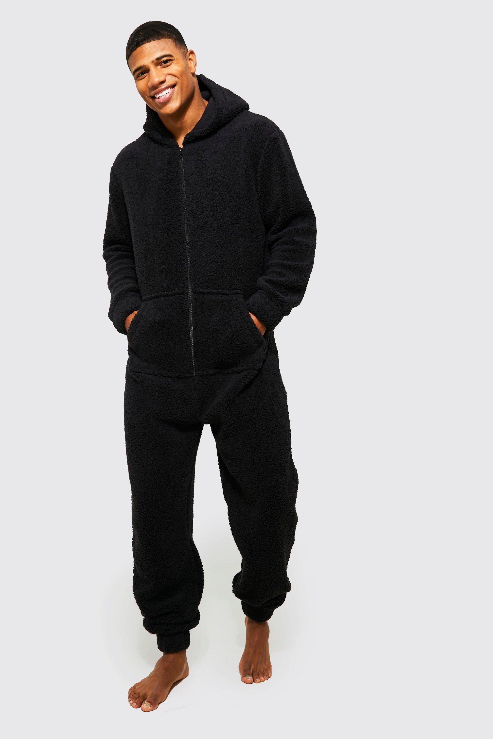 Borg Onesie boohooMAN UK