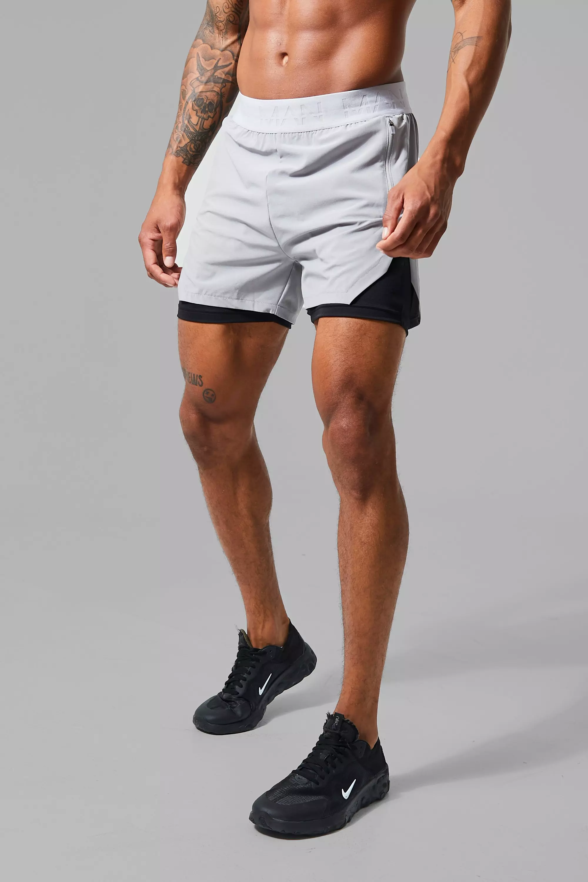 Grey Man Active Extreme Split 3inch 2-in-1 Regular Fit Short