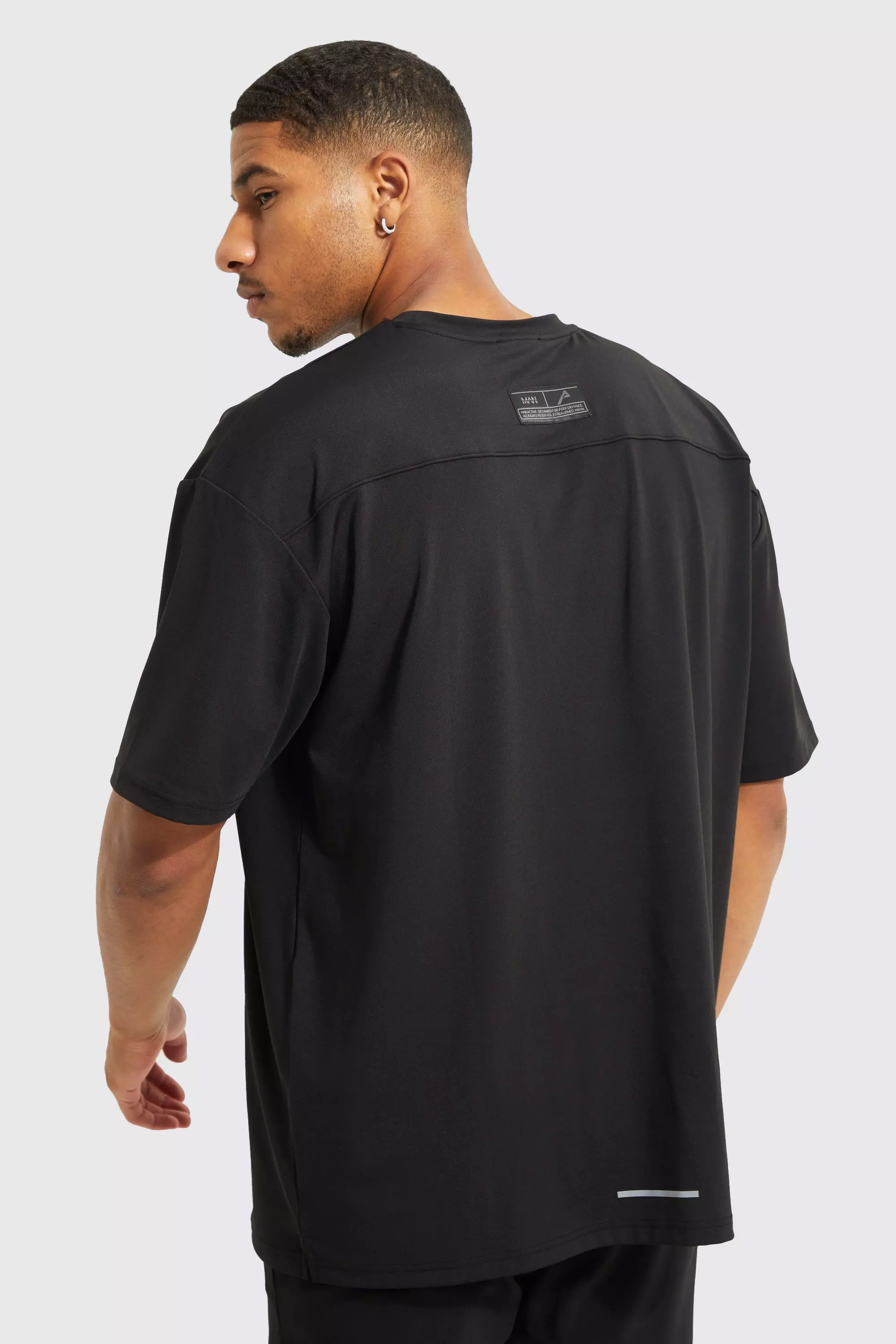 Tall Man Gym Oversized Performance T shirt boohooMAN UK