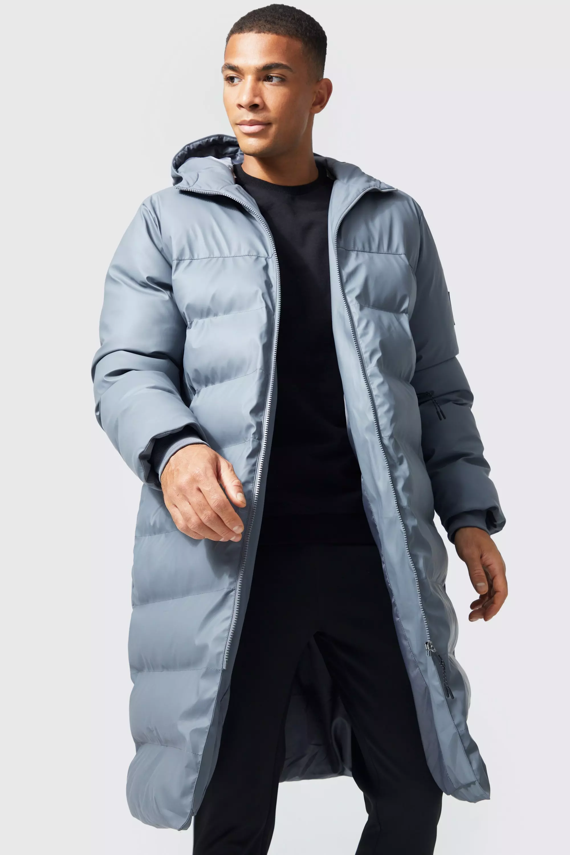 Mens long line puffer sale