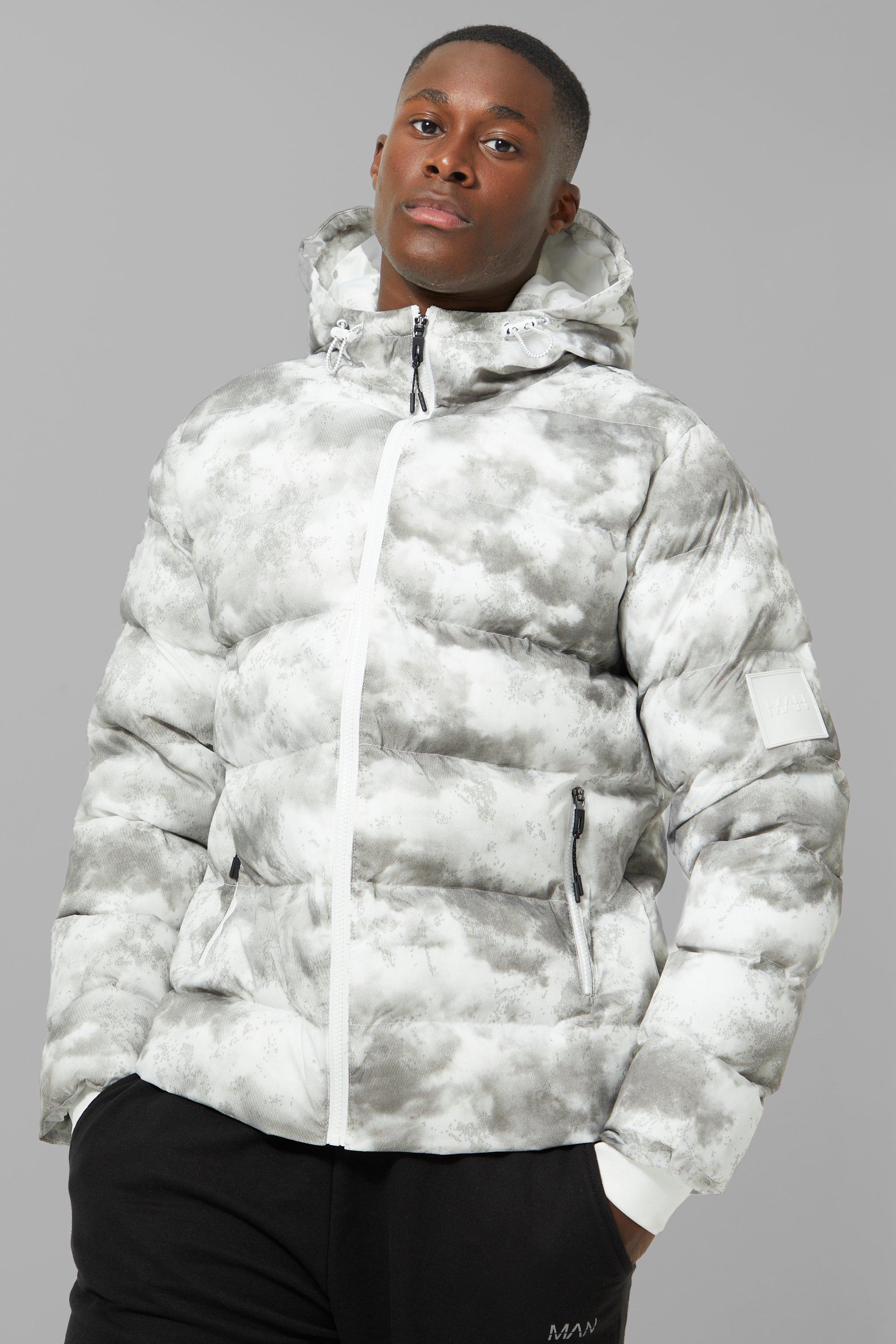 Man Active Camo Puffer Jacket