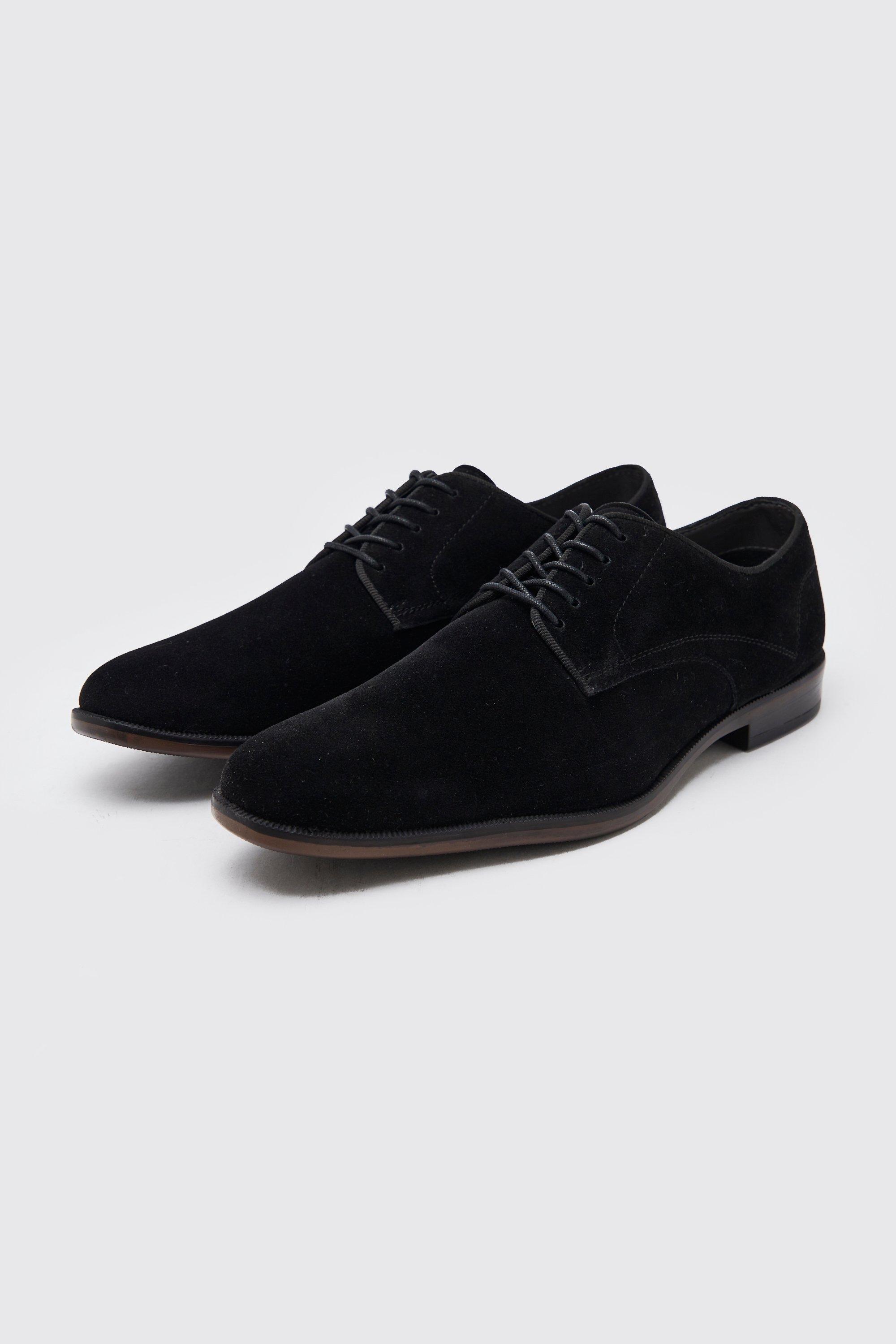 Faux Suede Derby | boohooMAN USA