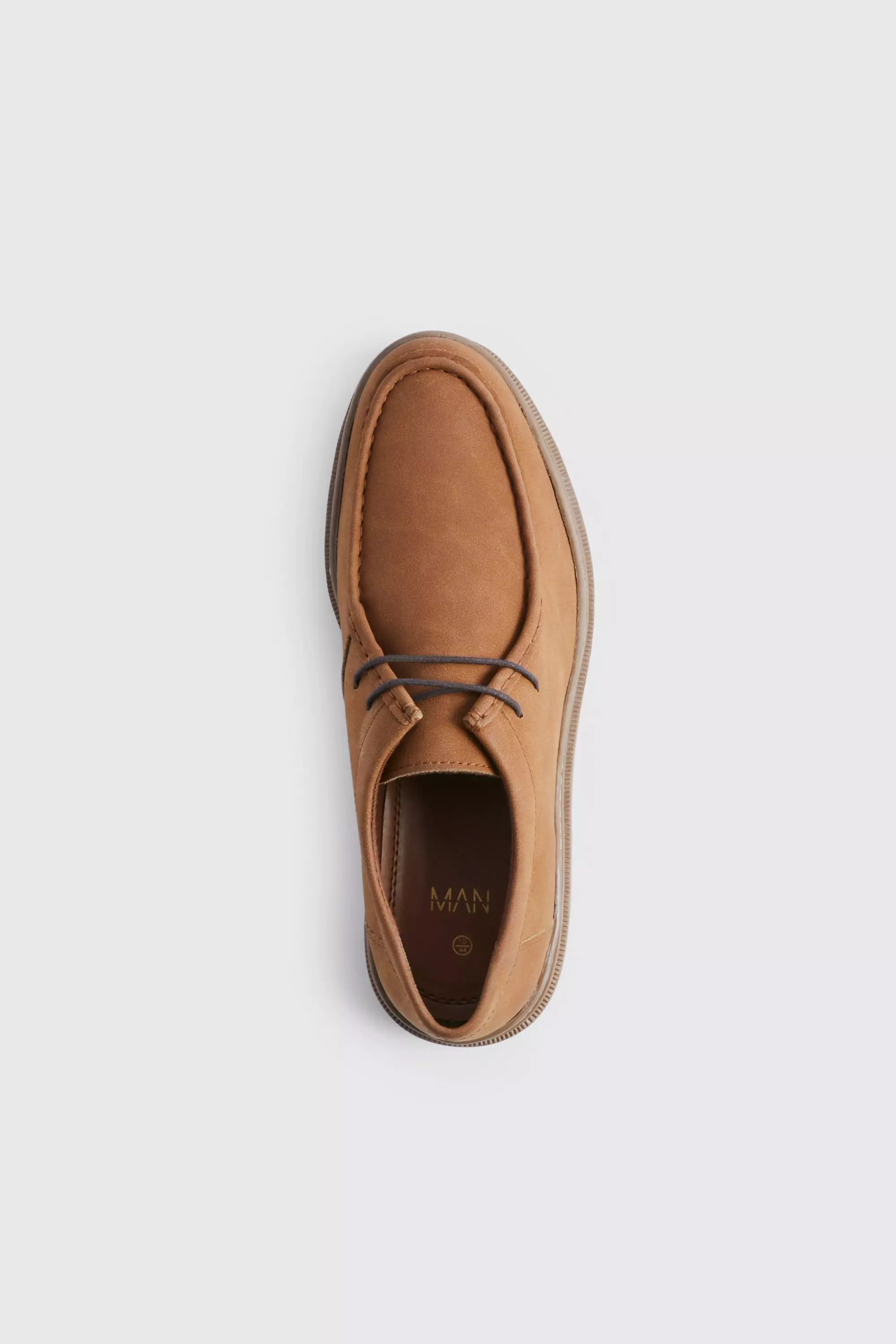 Nep Suede Derby Schoenen Met Veters boohooMAN