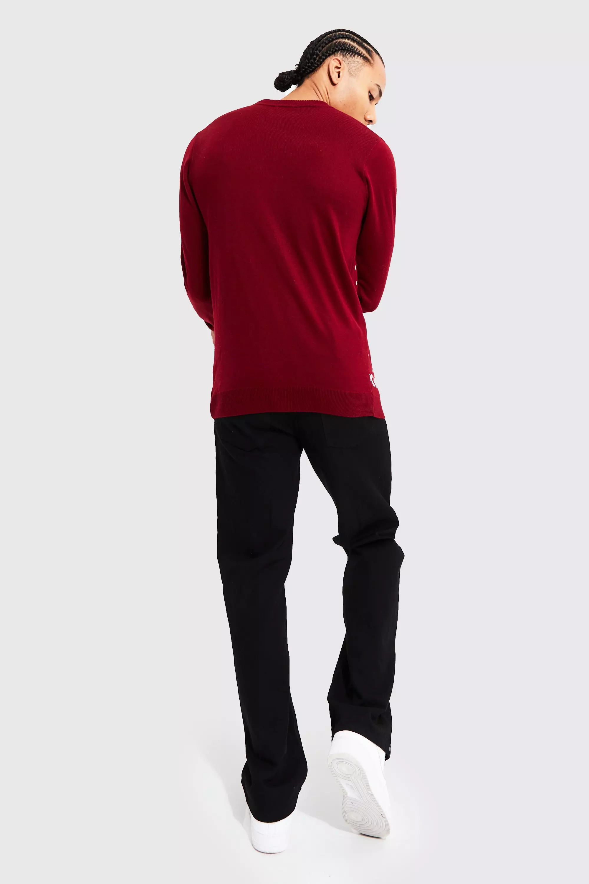 Wine Tall Ya Filthy Animal Christmas Jumper alternative image