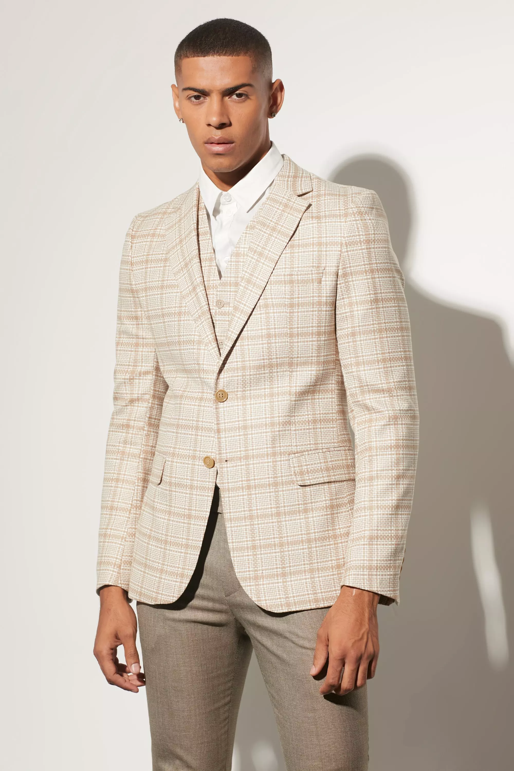 Chequered suit jacket hotsell