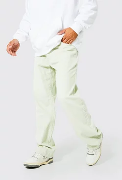 Sage Green Relaxed Fit Cord Pants