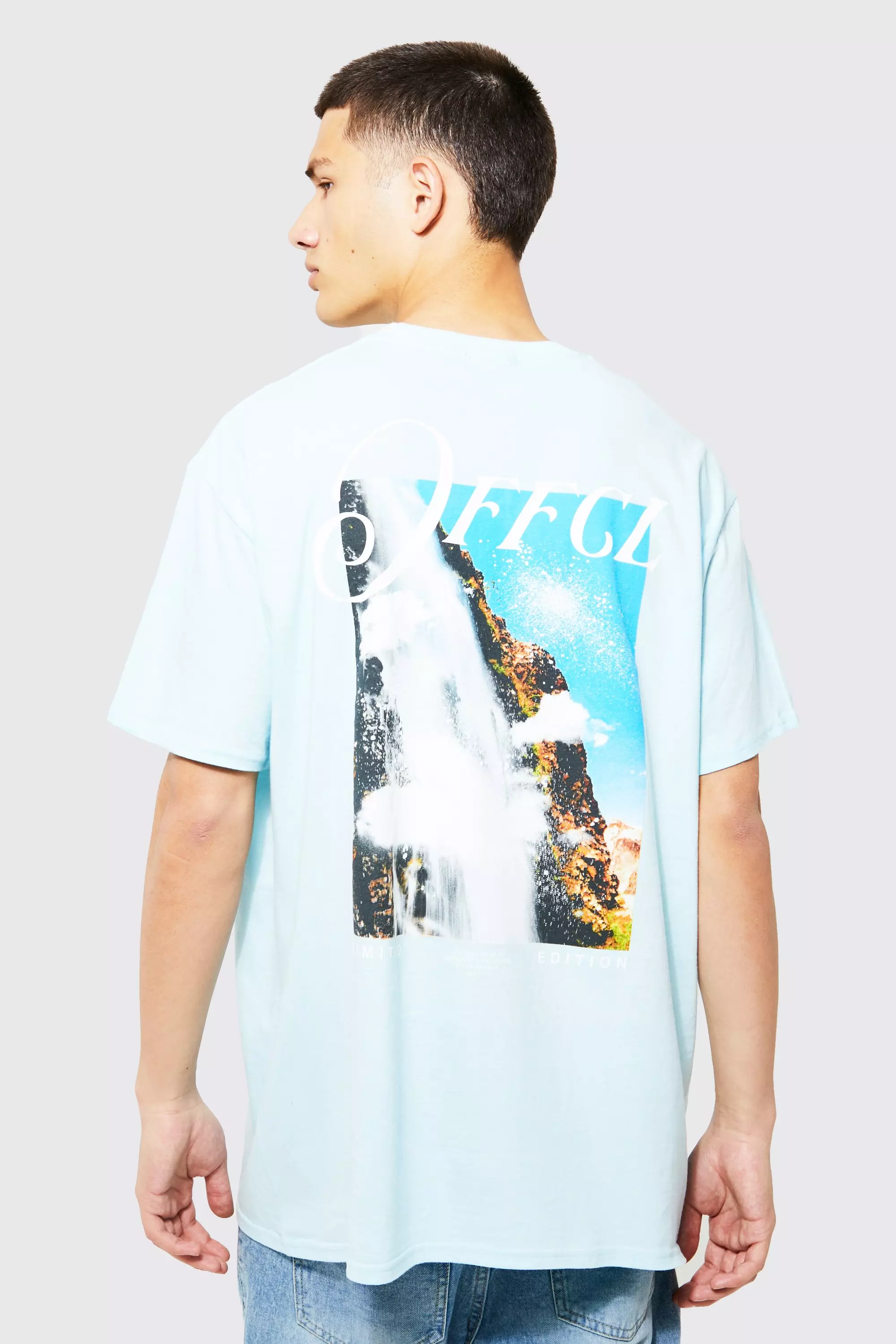 Blue Offcl Back Graphic T-shirt