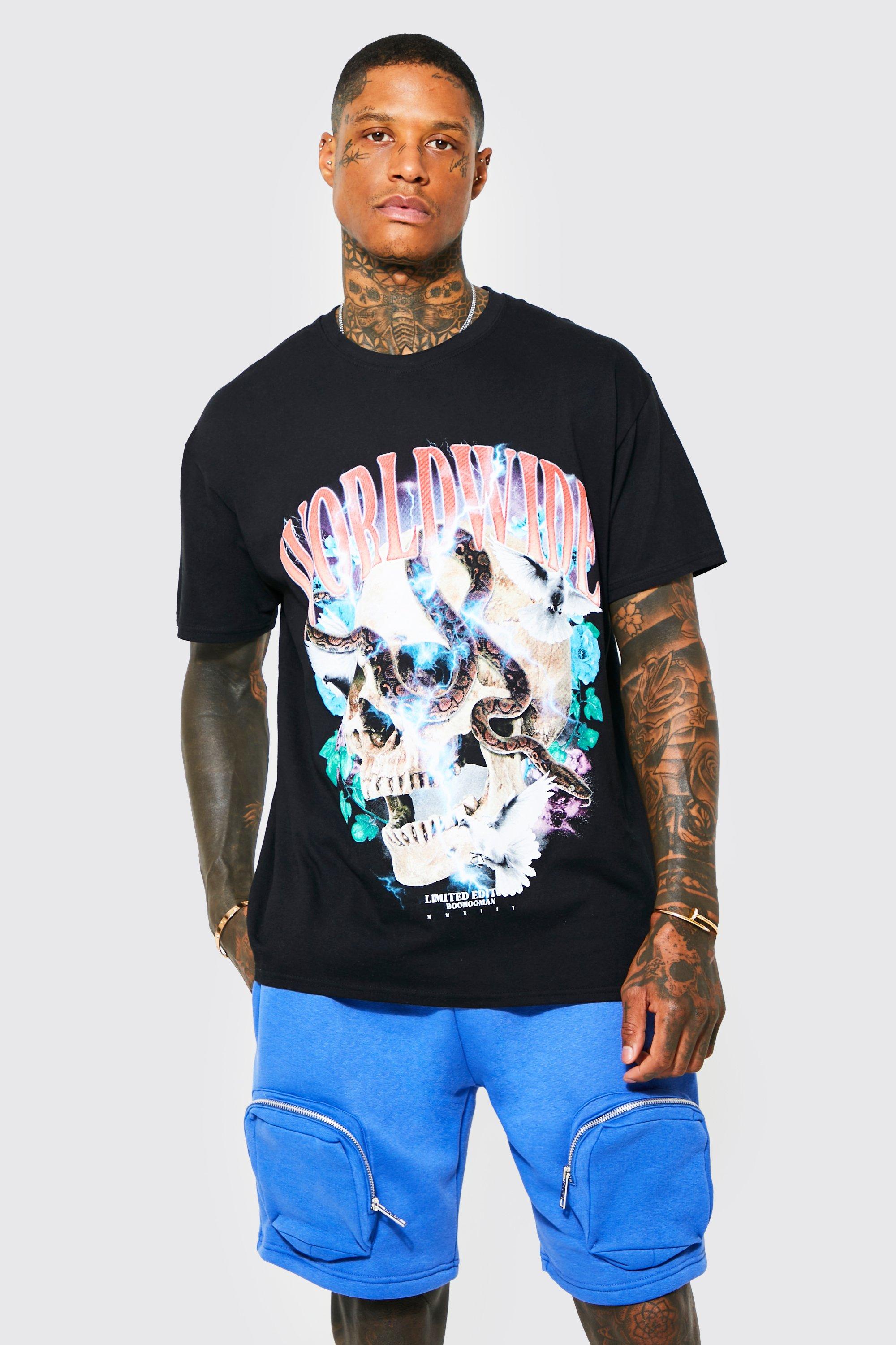 Worldwide Graphic T-shirt | boohooMAN USA