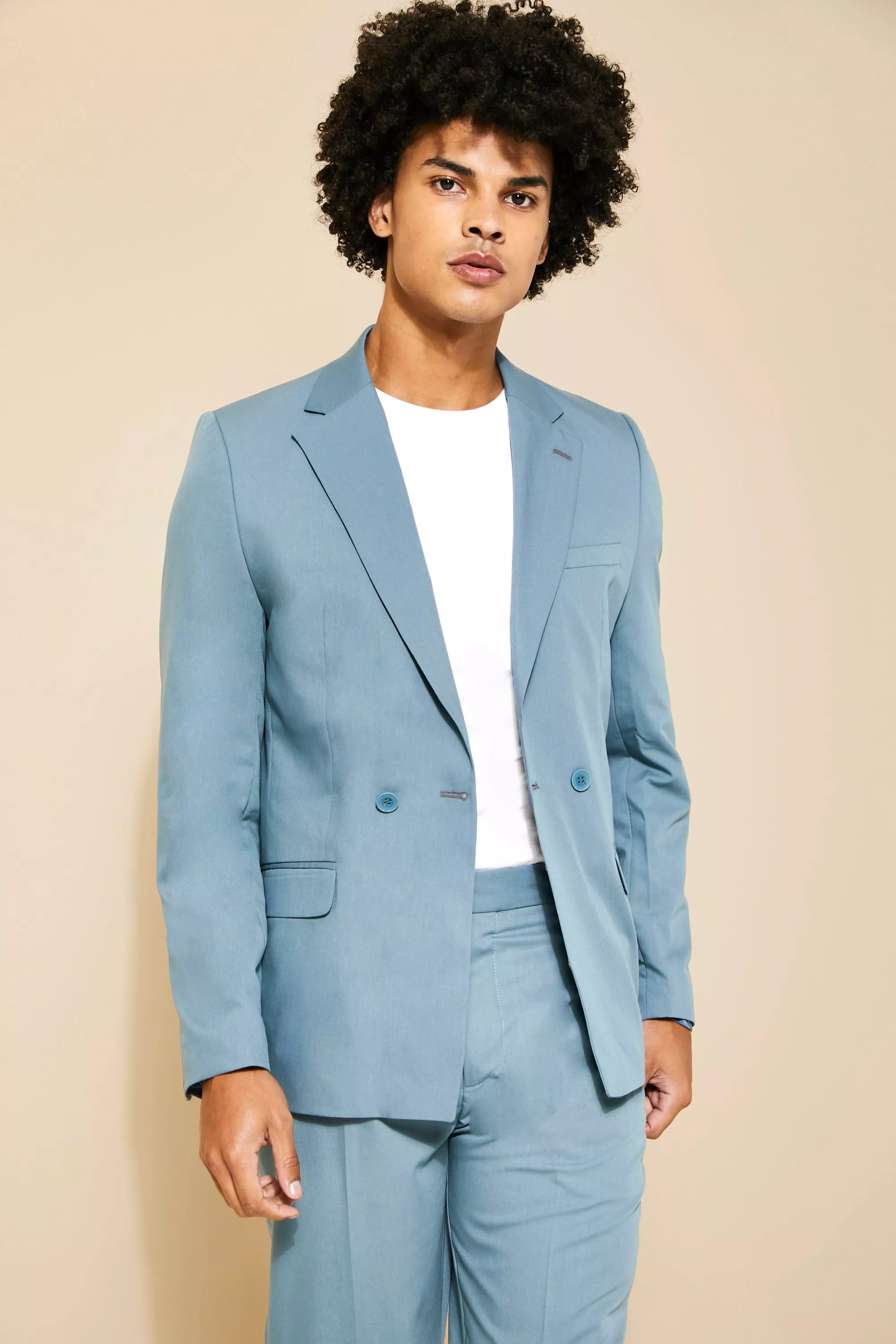 Relaxed Suit Jacket Teal