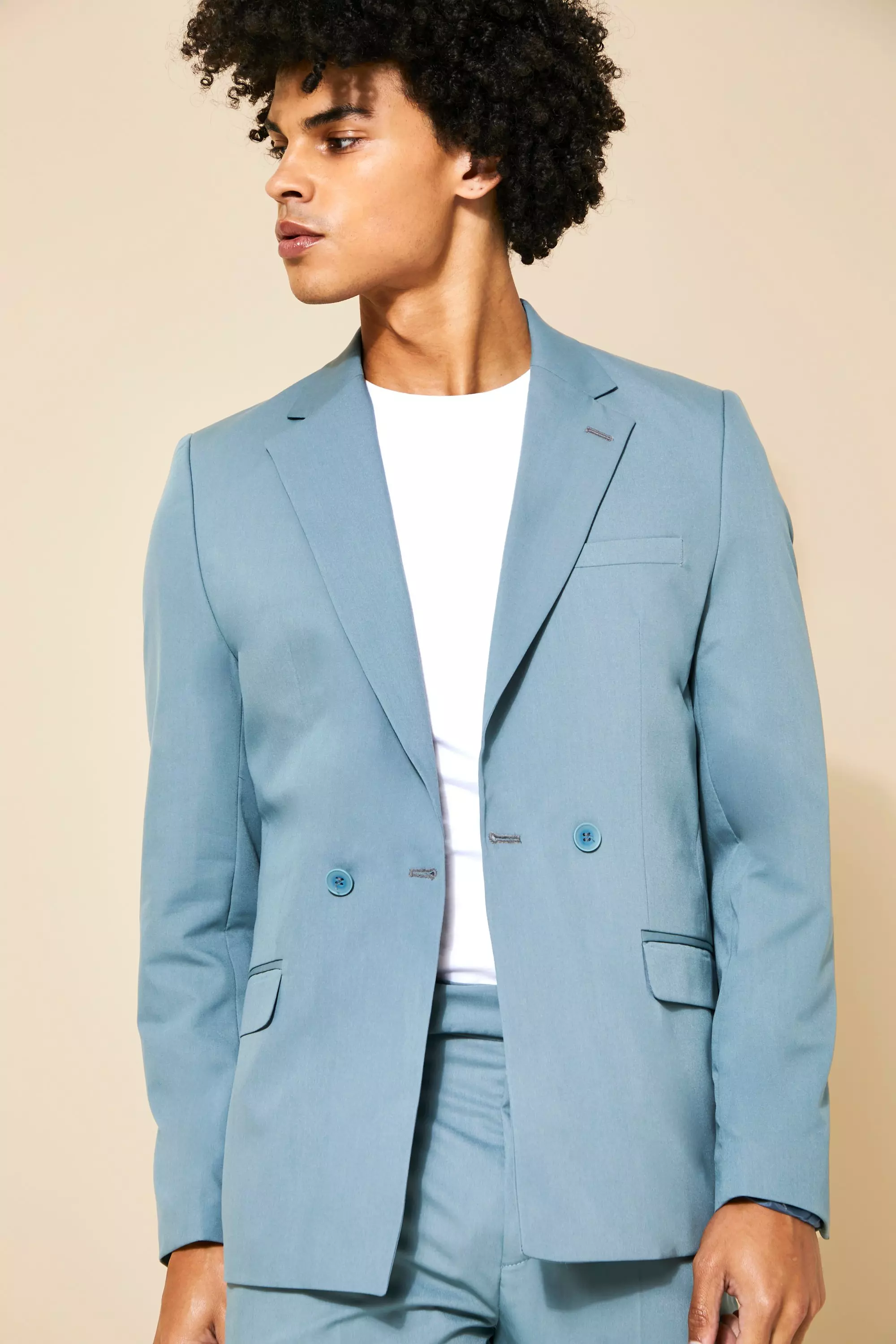 Lockere Anzugjacke, Teal alternatives Bild