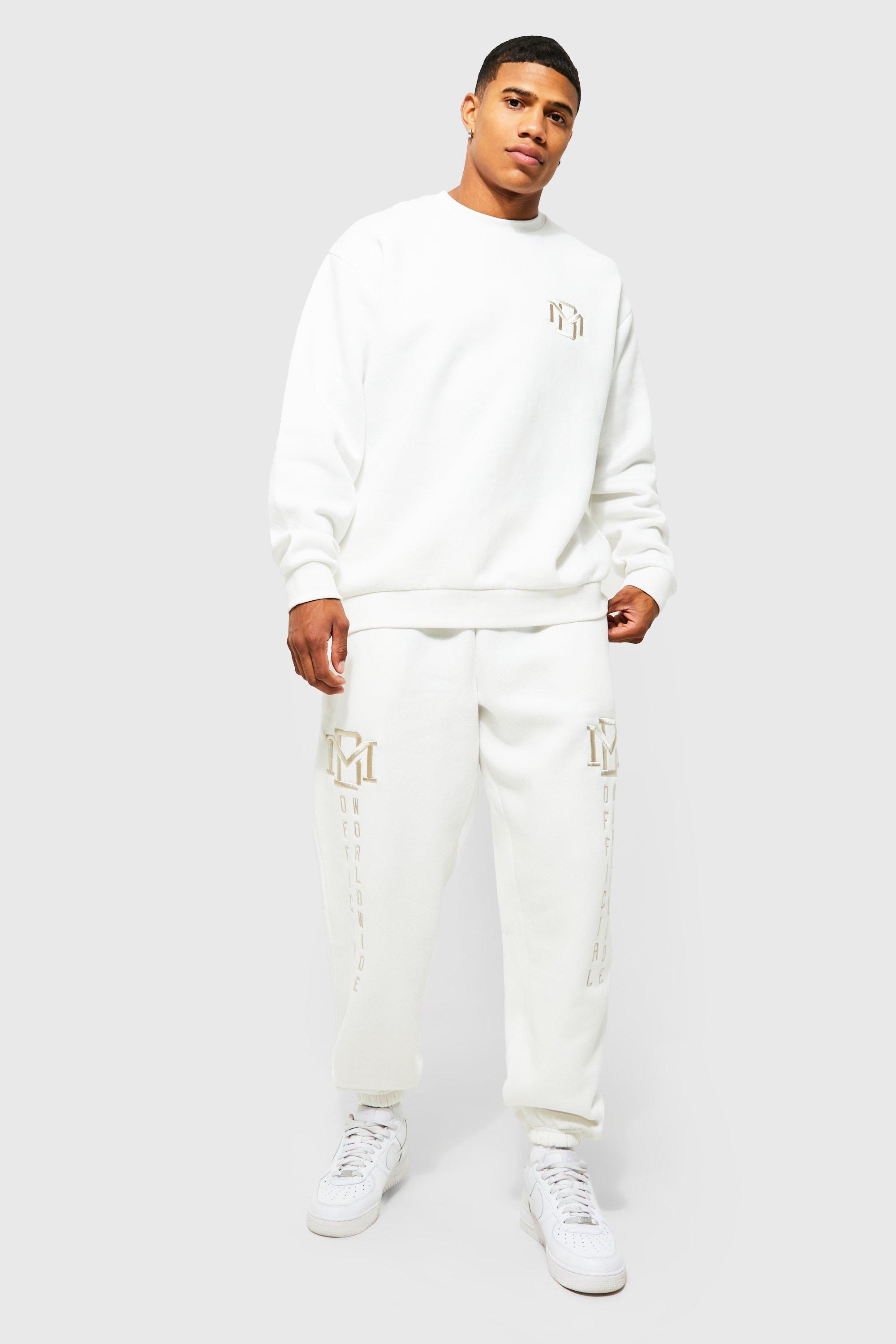 Baggy Bm Embroidered Sweater Tracksuit