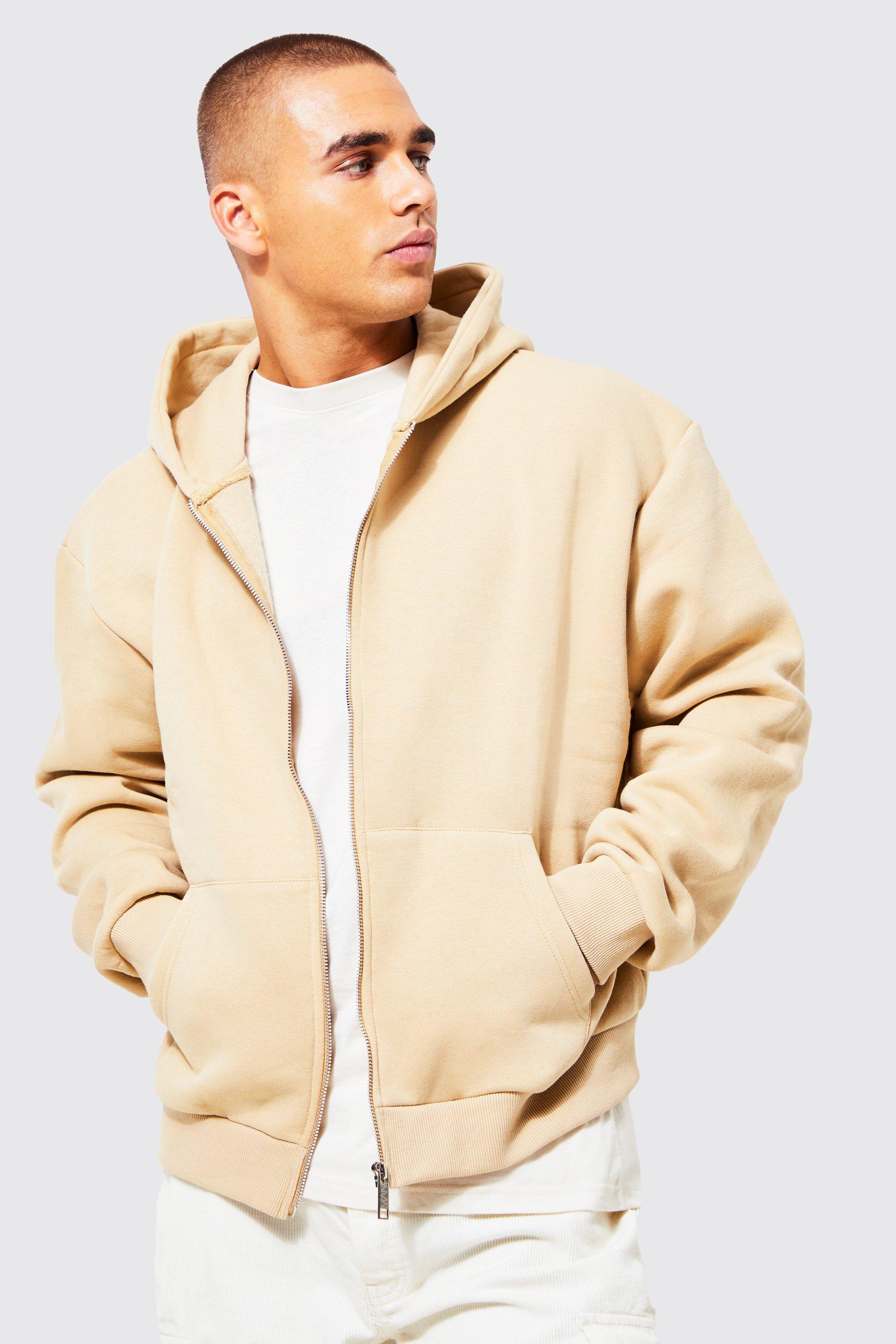 Boxy Fit Zip Through Hoodie