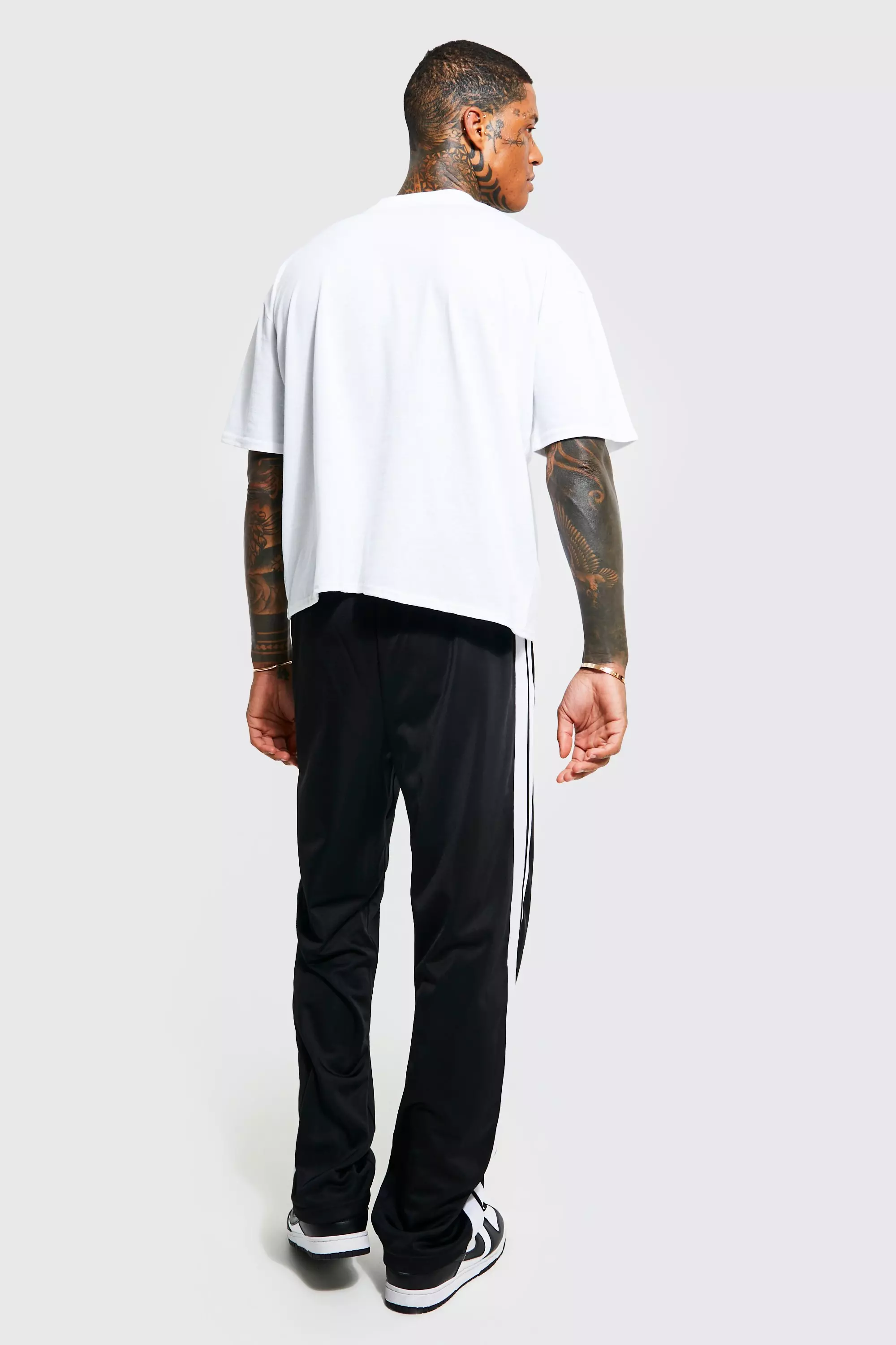 Boxy Fit Extended Neck T-shirt | boohooMAN USA