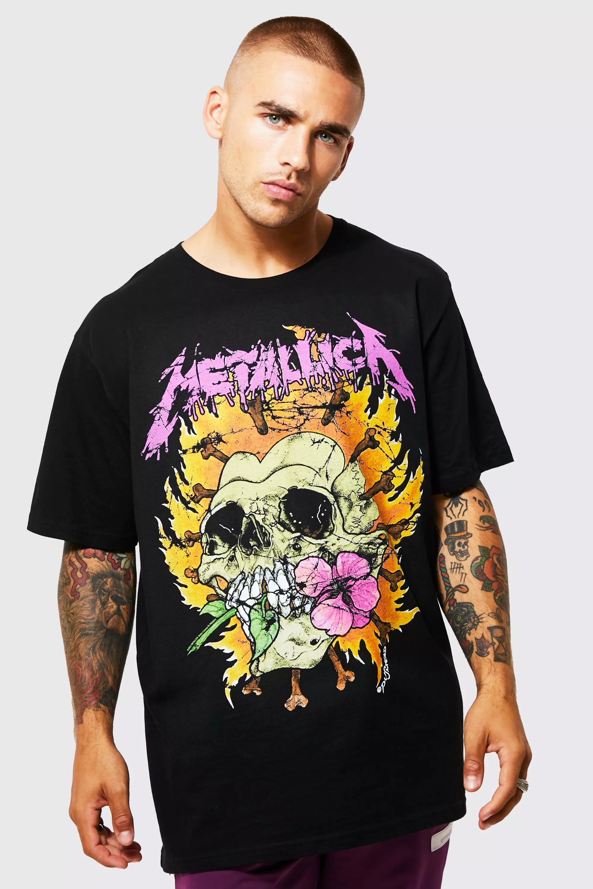 Metallica oversized t shirt hotsell