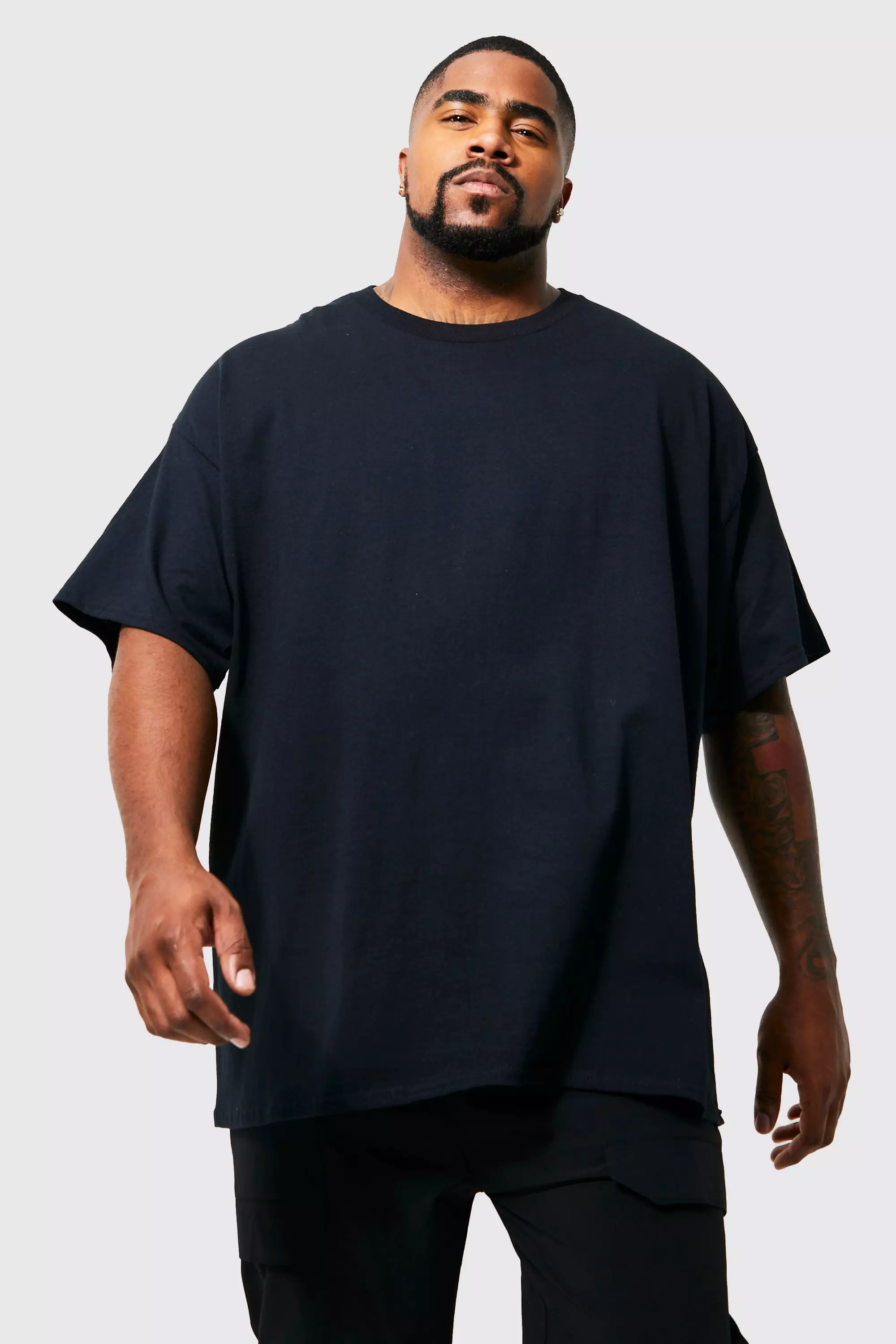 Plus T-Shirt mit Teddy Print, Black alternatives Bild