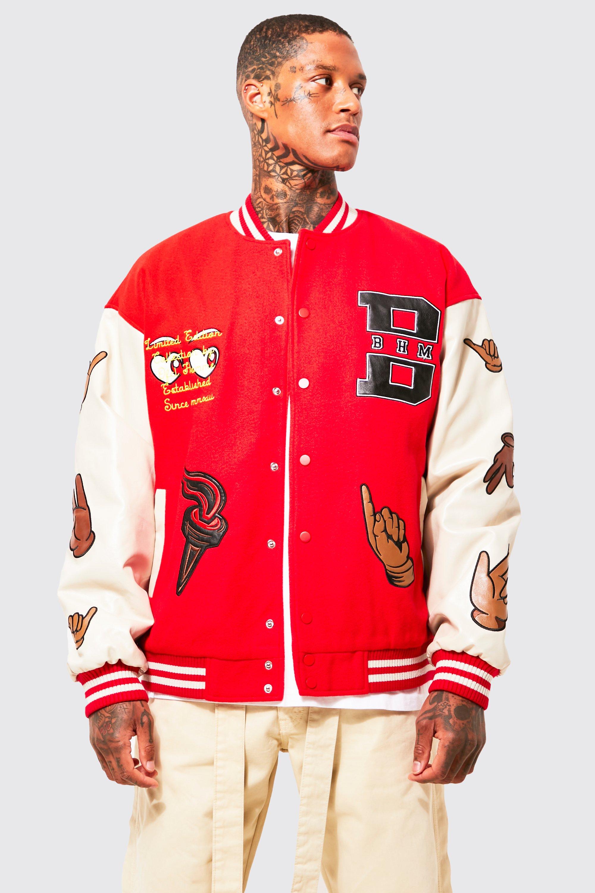 Supreme Tiger Logo Varsity Jacket