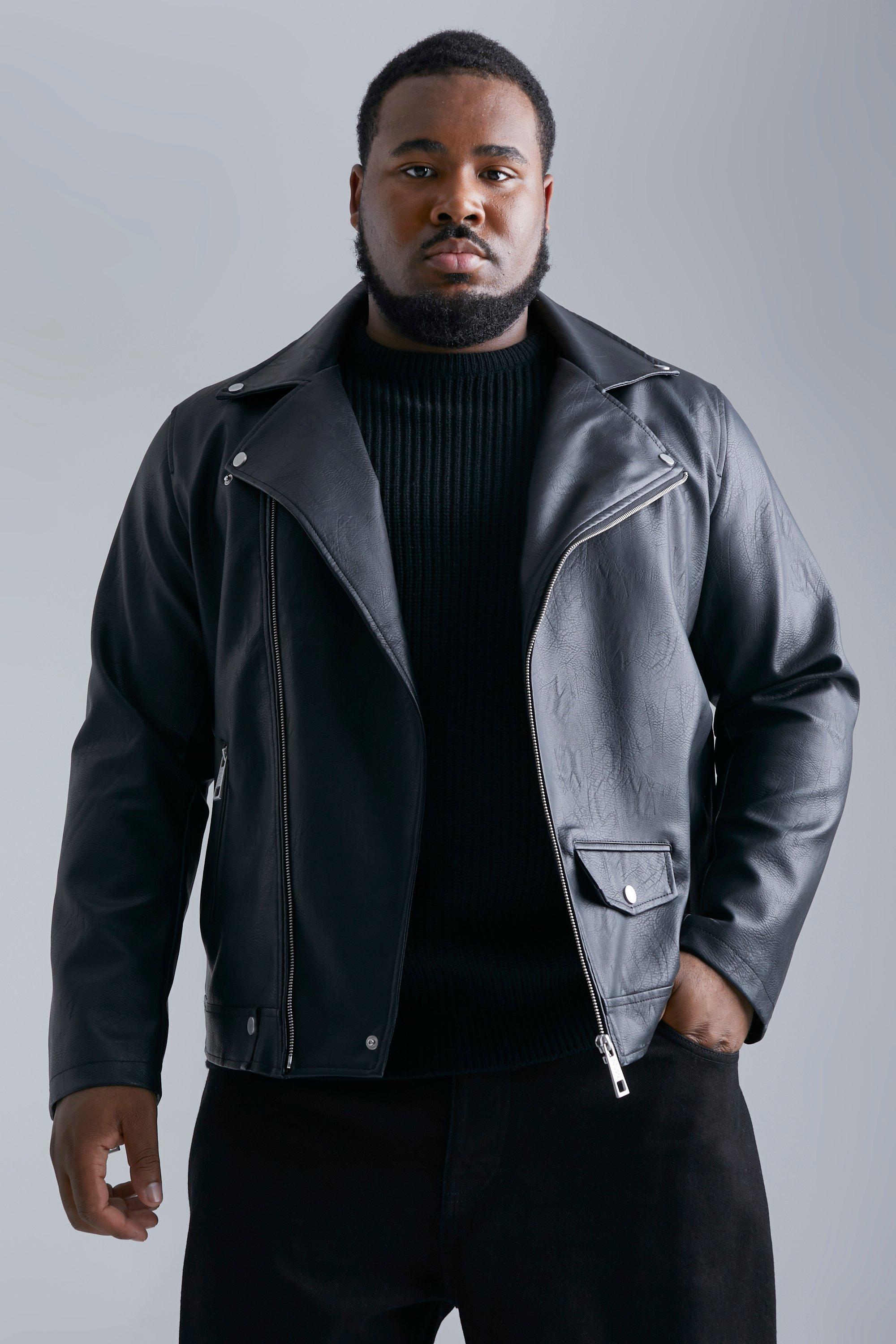 Boohooman biker outlet jacket