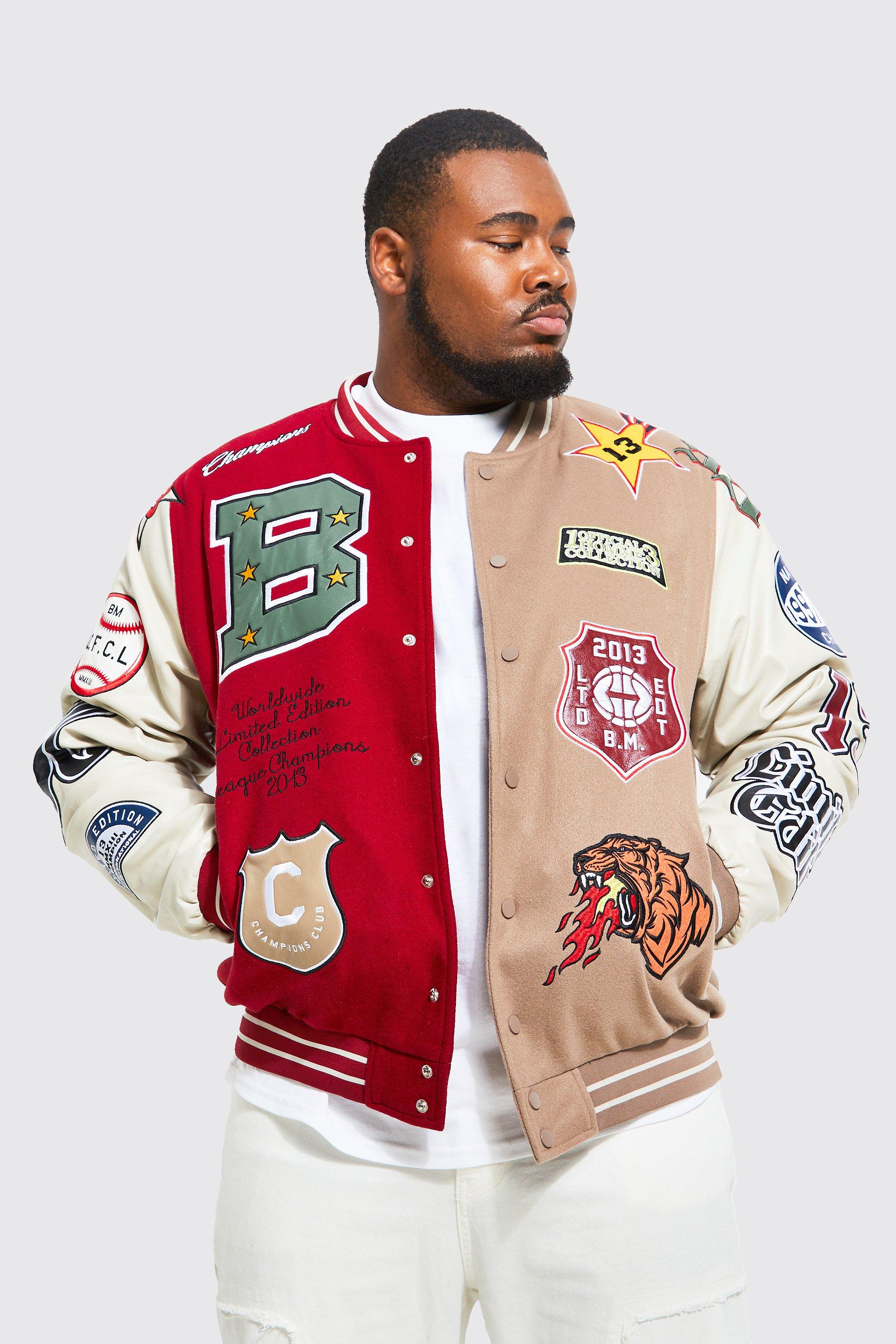 Bm Varsity Jacket | boohooMAN USA