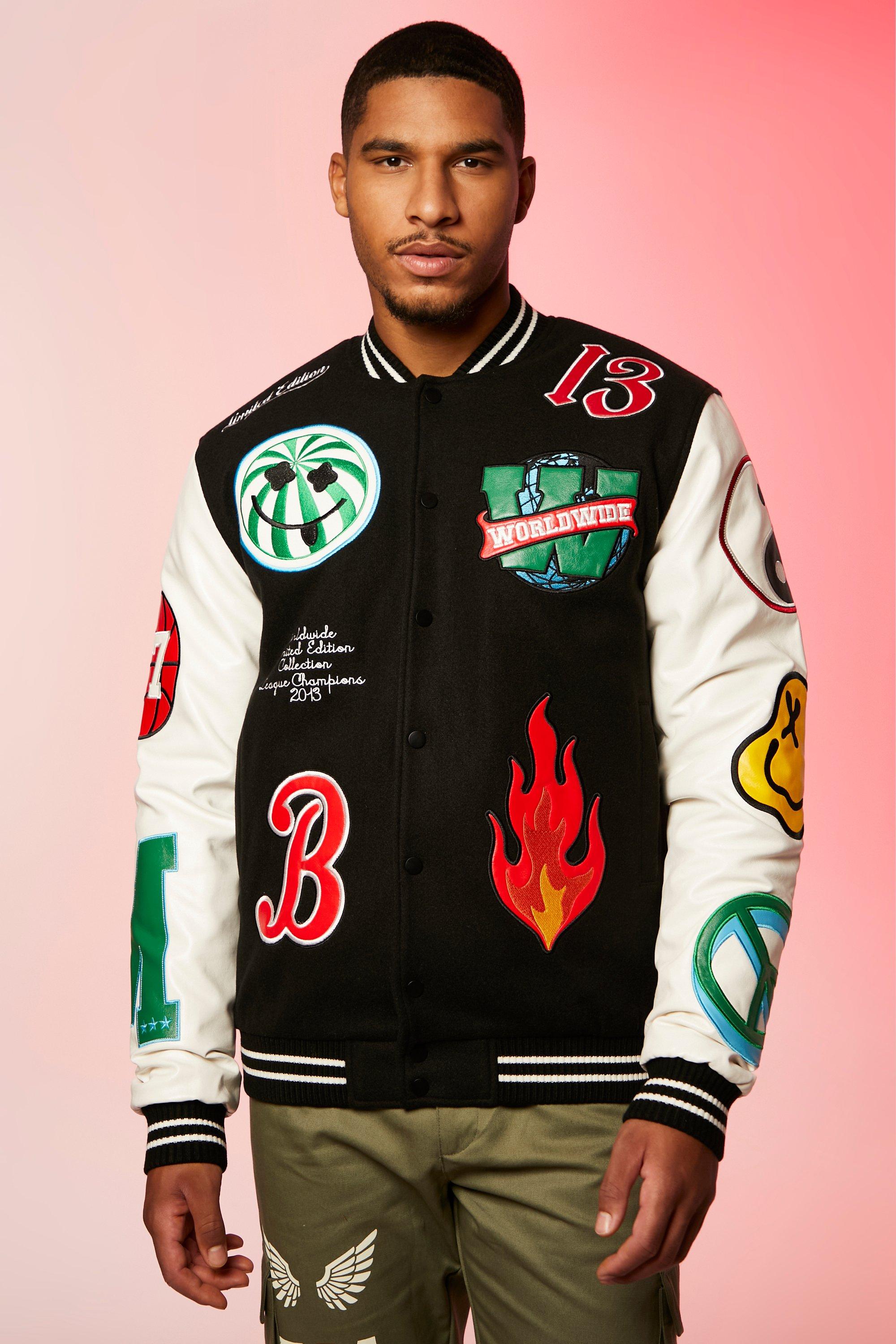 Louis Vuitton LV x YK Embroidered Faces Varsity Blouson