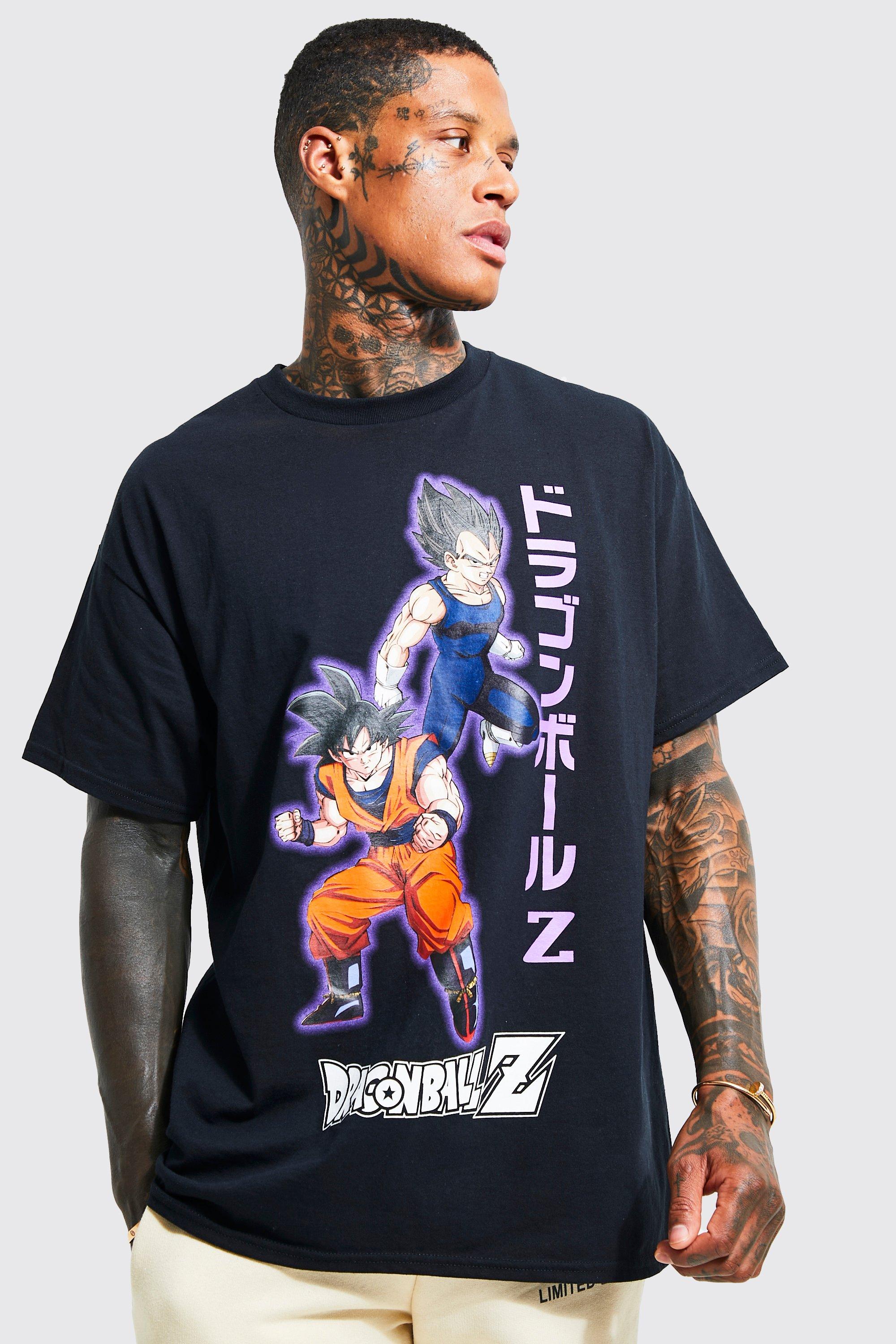 T-shirt oversize à imprimé Dragon Ball Z | boohooMAN FR