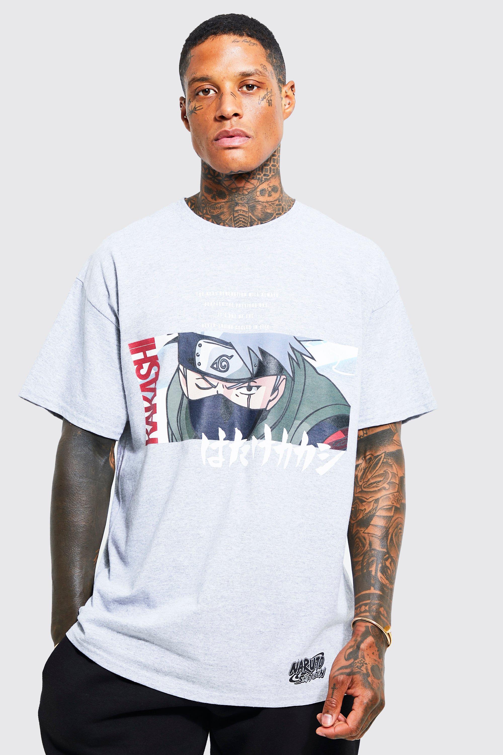 T-shirt oversize à imprimé Naruto | boohooMAN FR