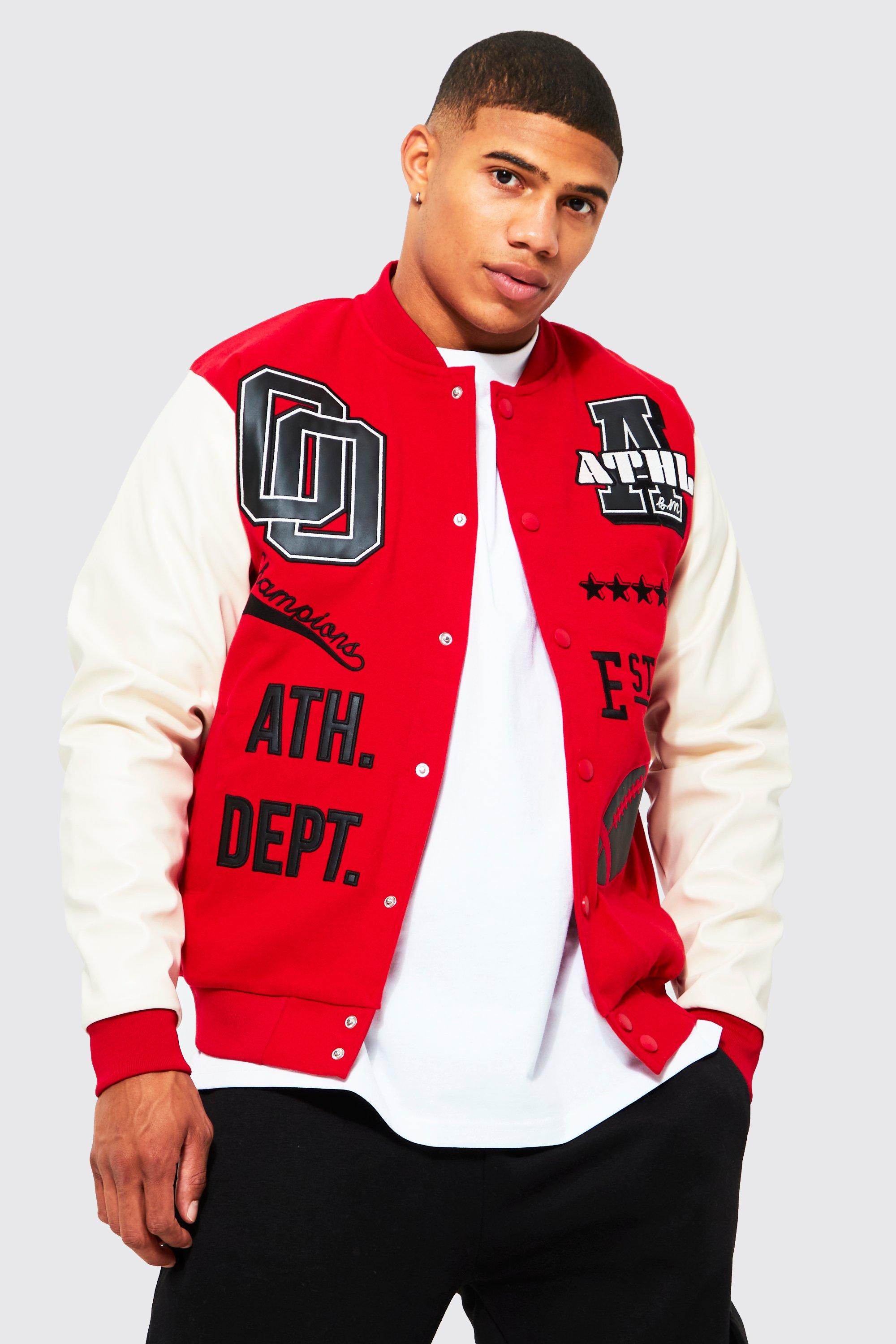 varsity jacket red