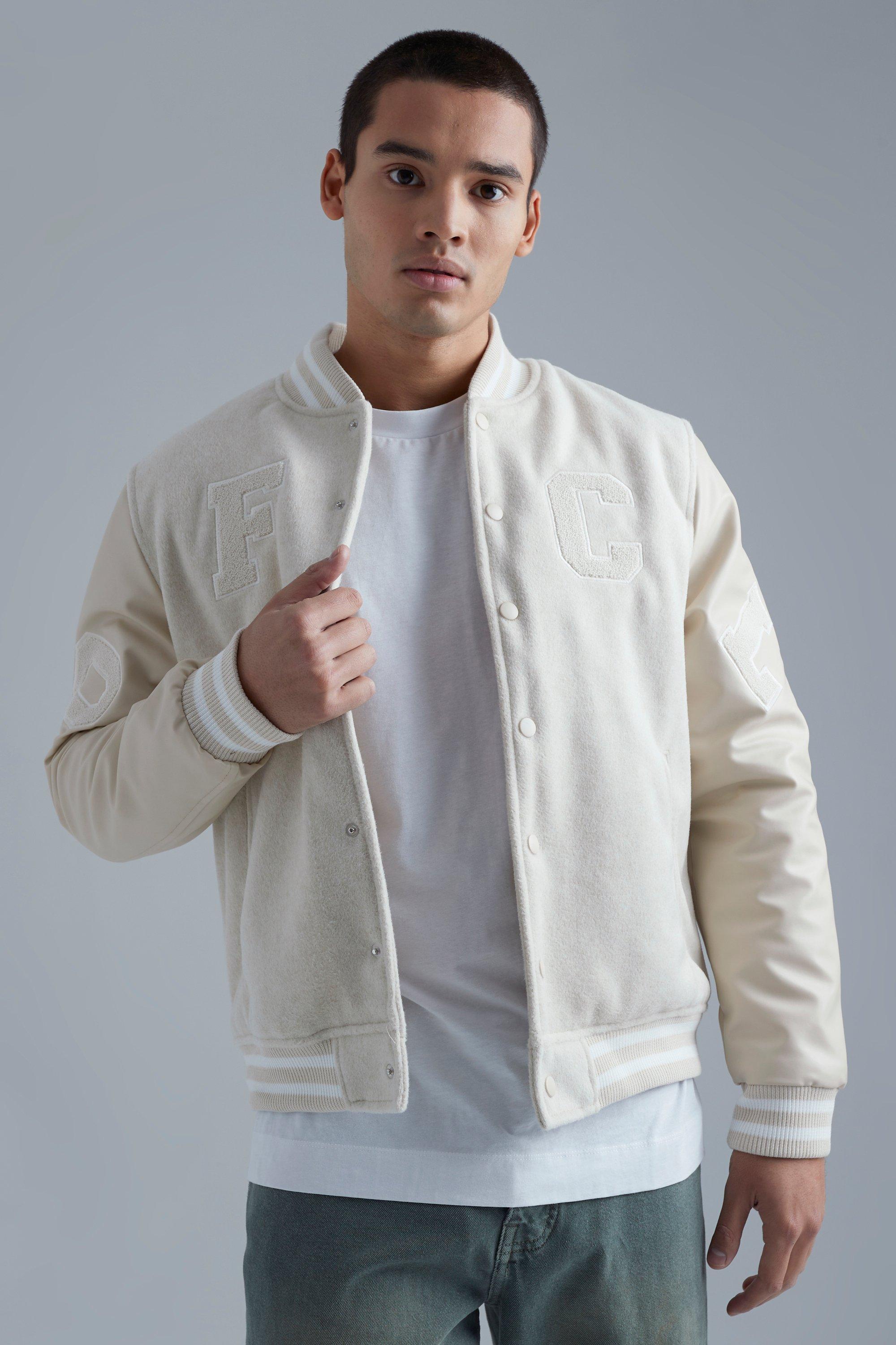 Ofcl Multi Spliced Varsity Jacket