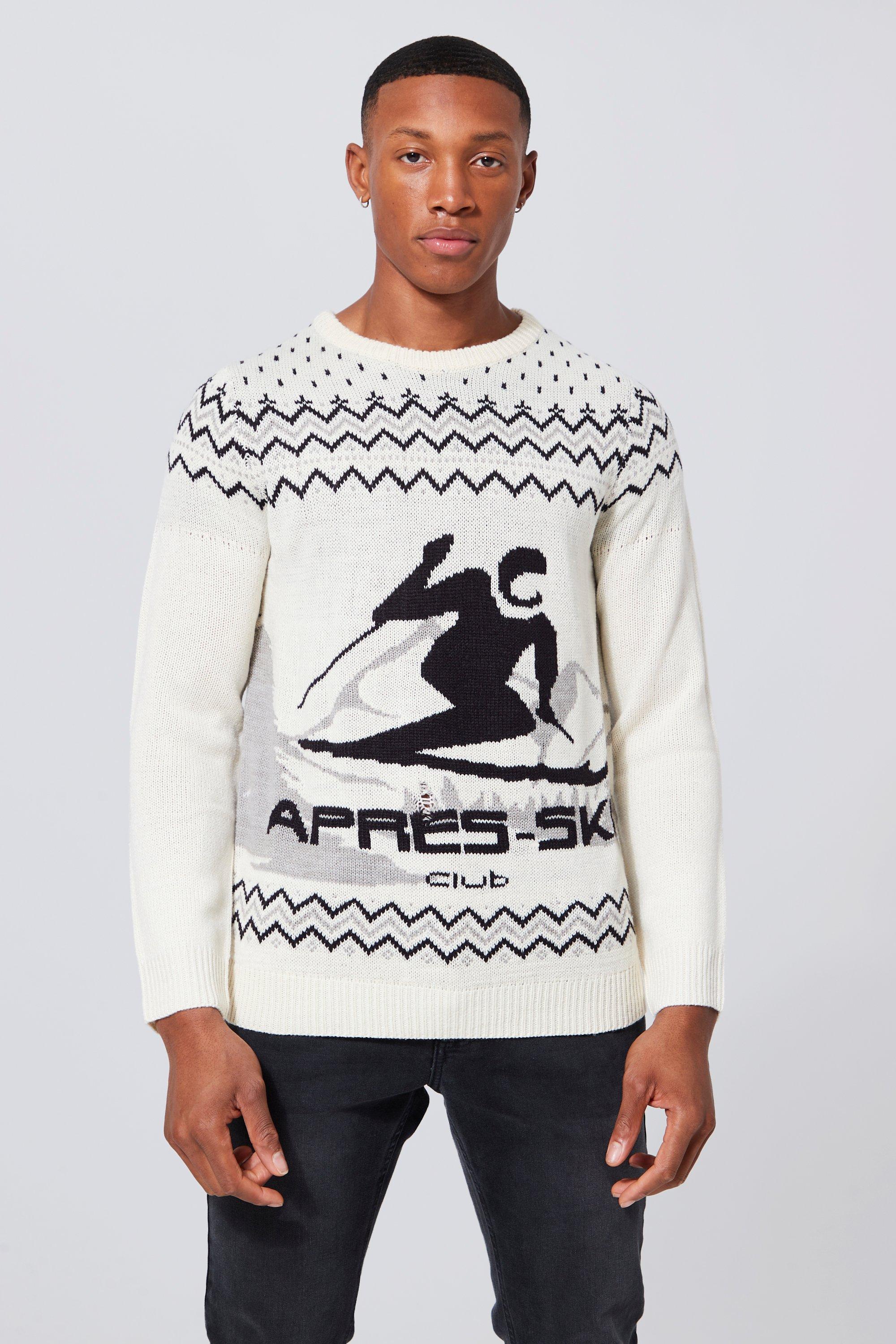 Apres Ski Christmas Jumper | boohooMAN