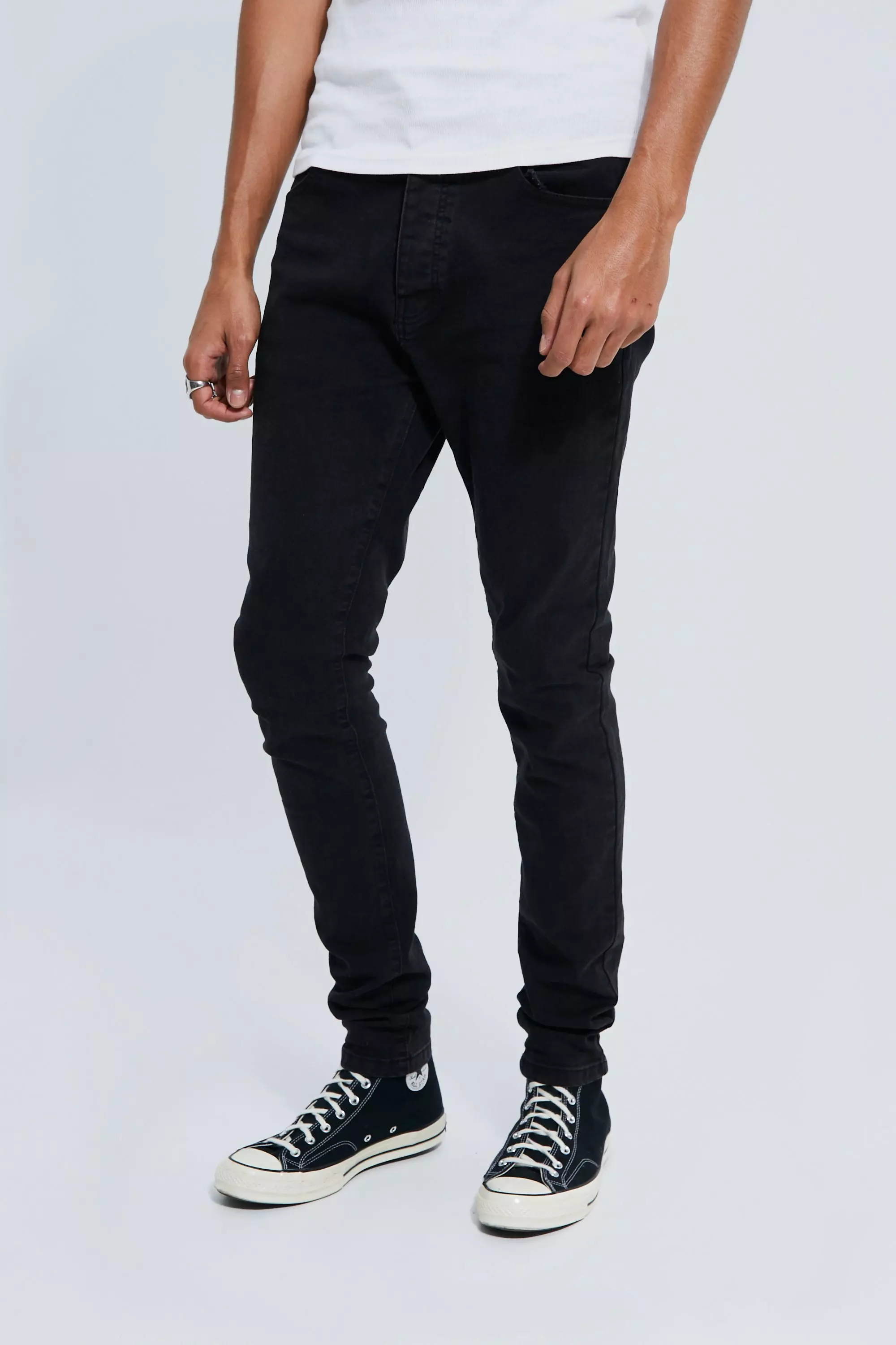 Tall Stretch Skinny Fit Jeans Washed black