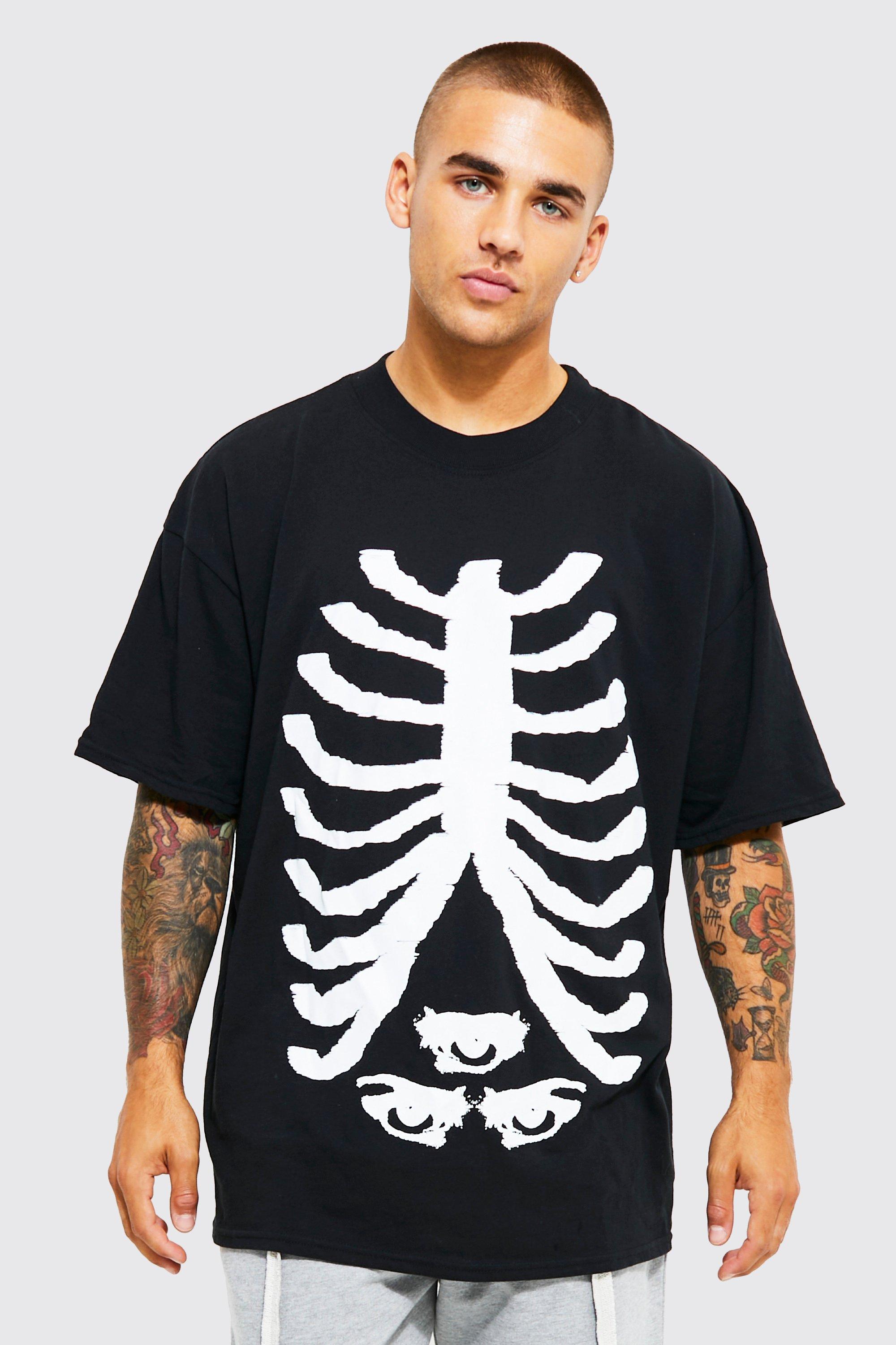 black rib oversized men's t-shirt