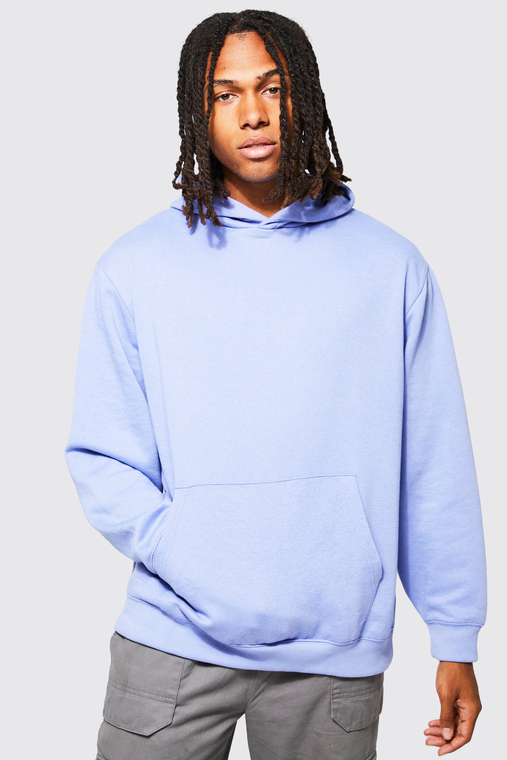 Boohooman light blue hoodie new arrivals