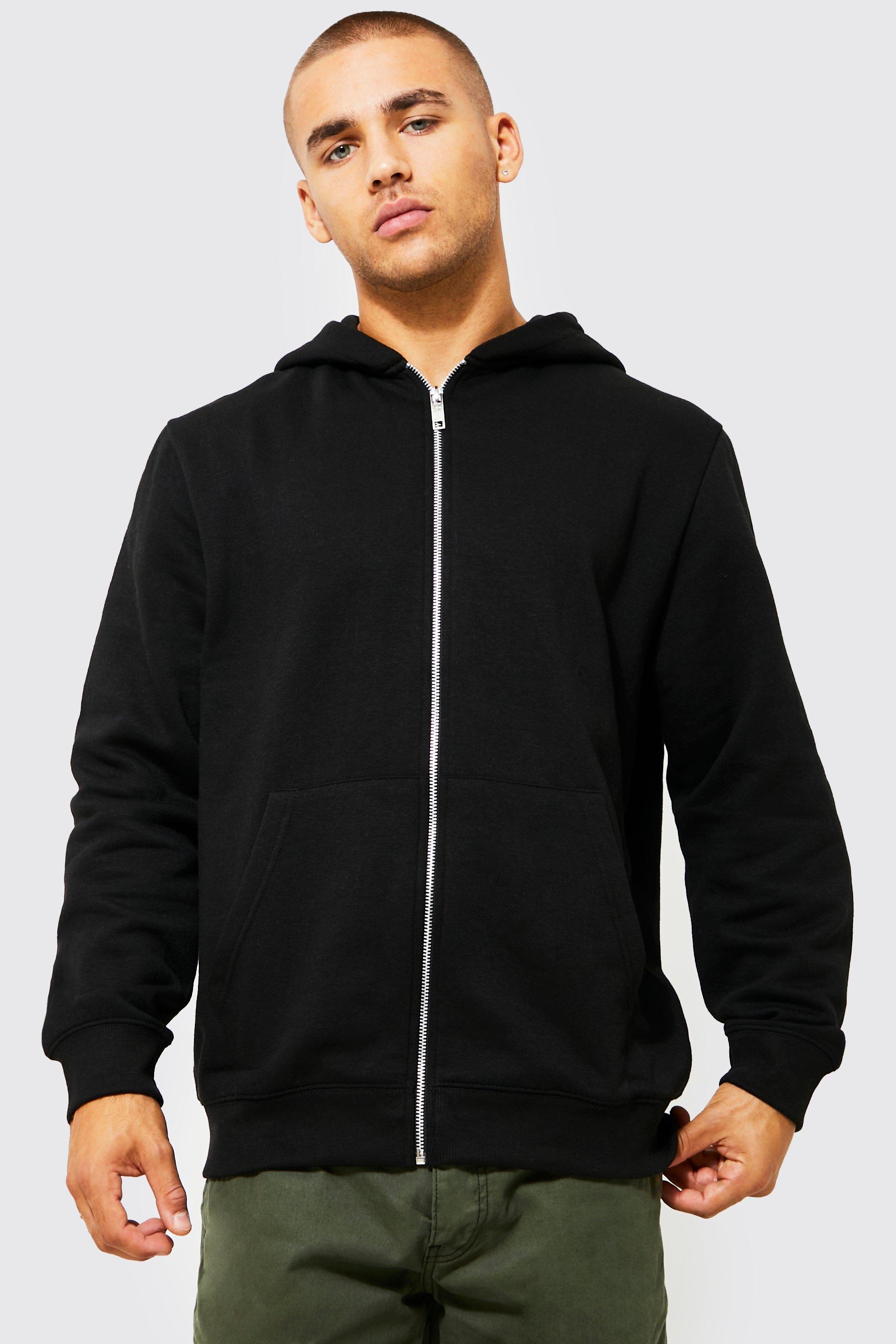 Lightweight zip shop hoodie men's