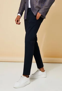 Super Skinny Fit Tailored Trousers navy
