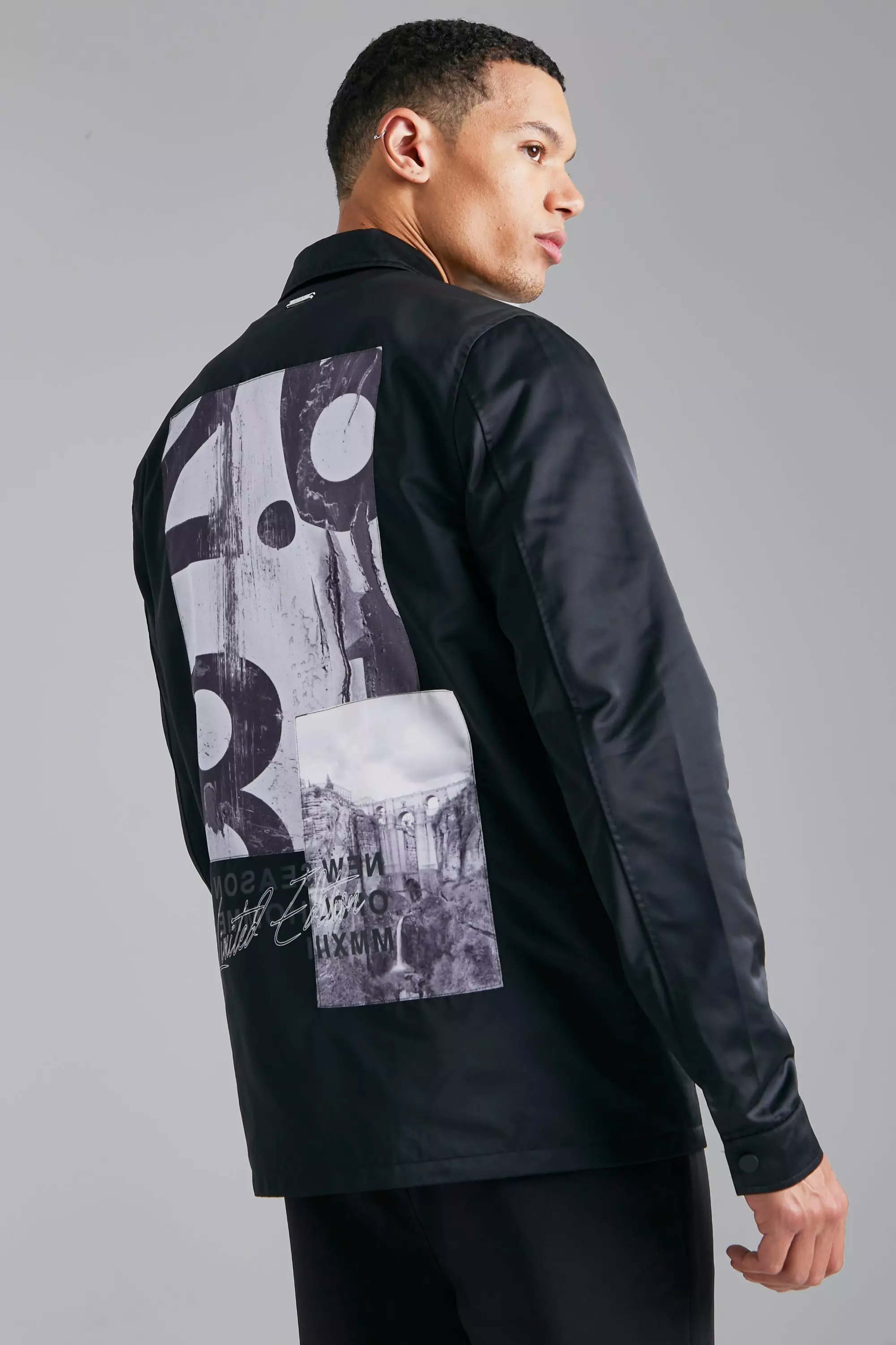 Coach jacket printing hot sale