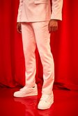 Light pink Slim Satin Dress Pants