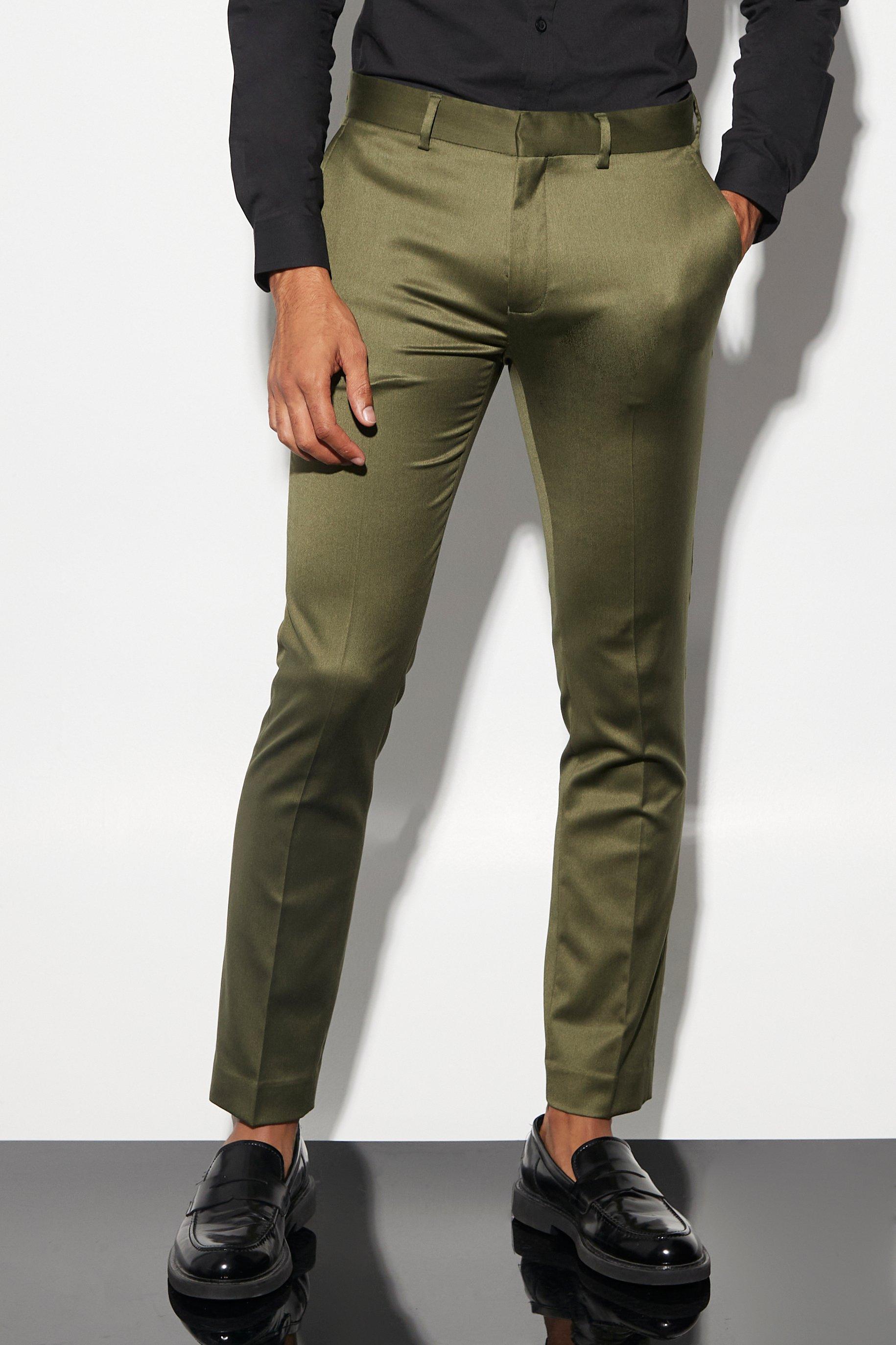 Slim Satin Pants