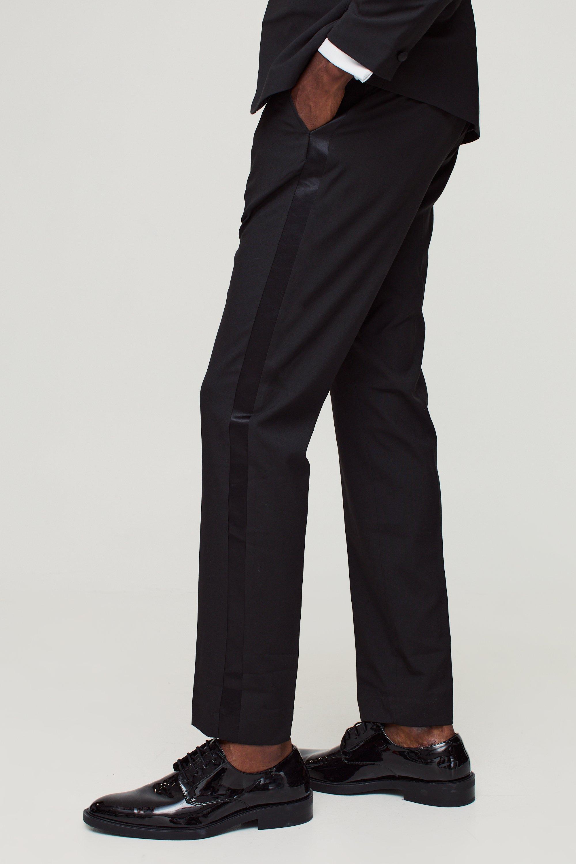 Men's Black Suit Pants | boohooMAN USA Men's Black Suit Pants | boohooMAN USA
