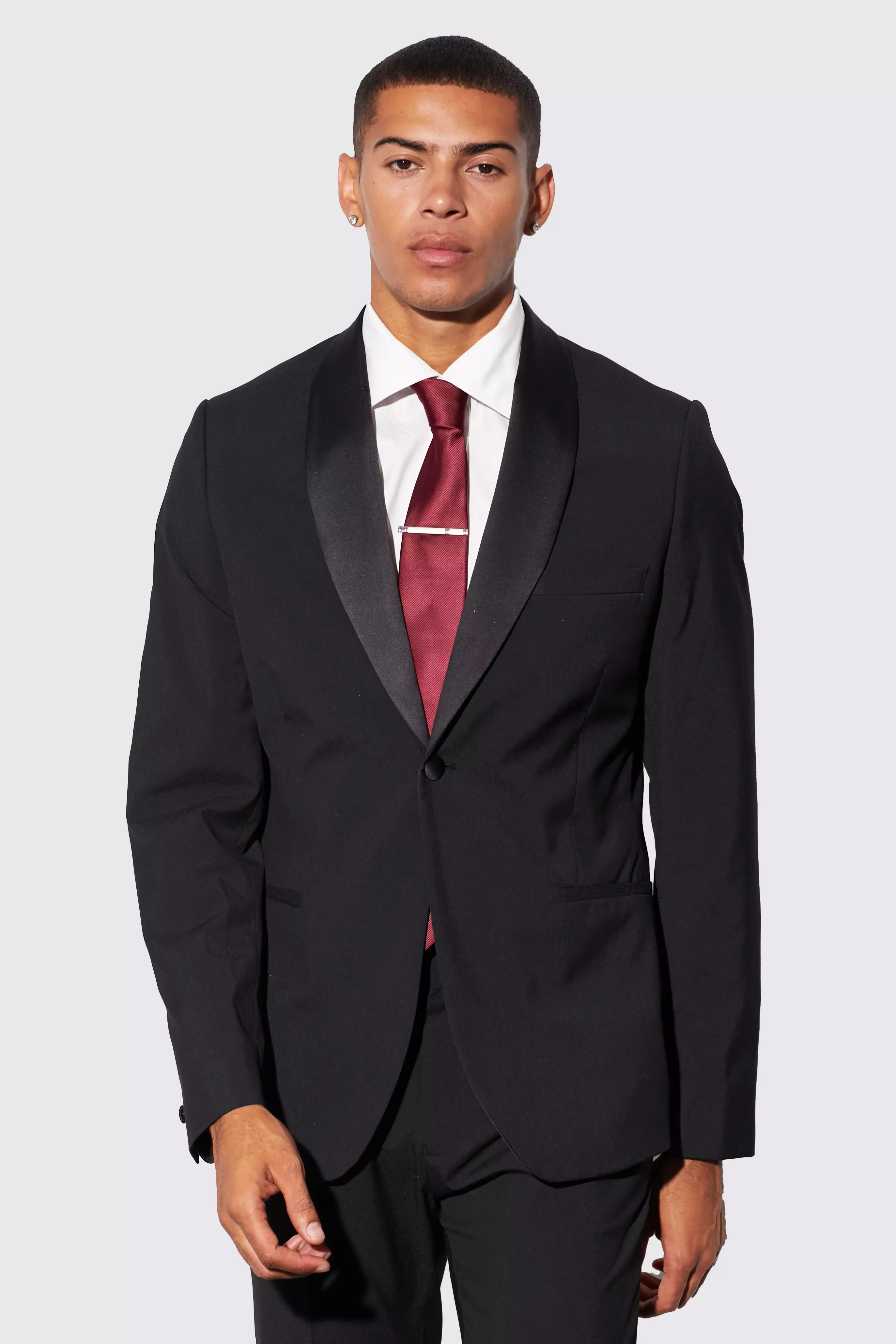 Veste de costume cintrée droite, Black autre image