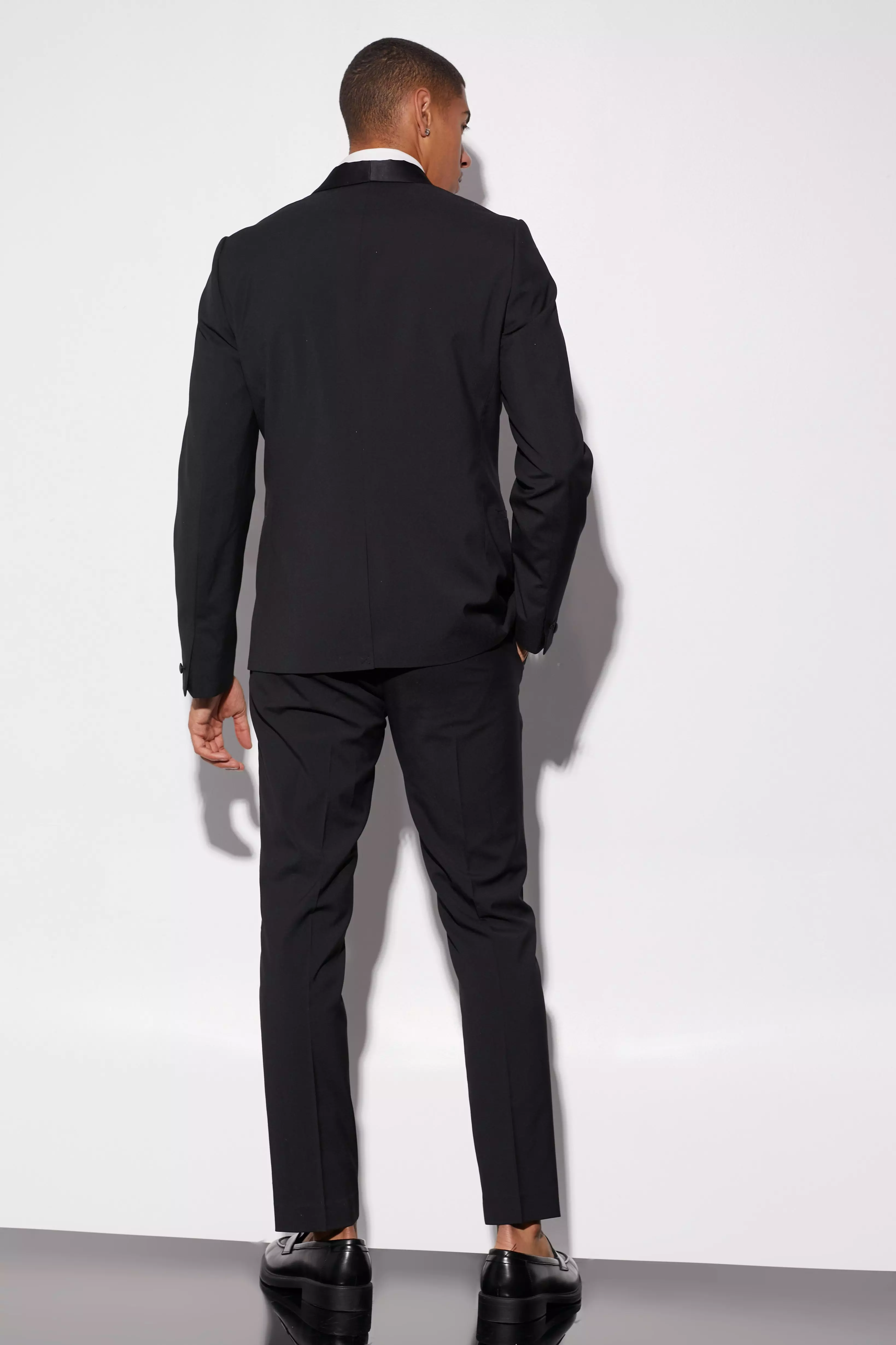Veste de costume cintrée droite, Black autre image