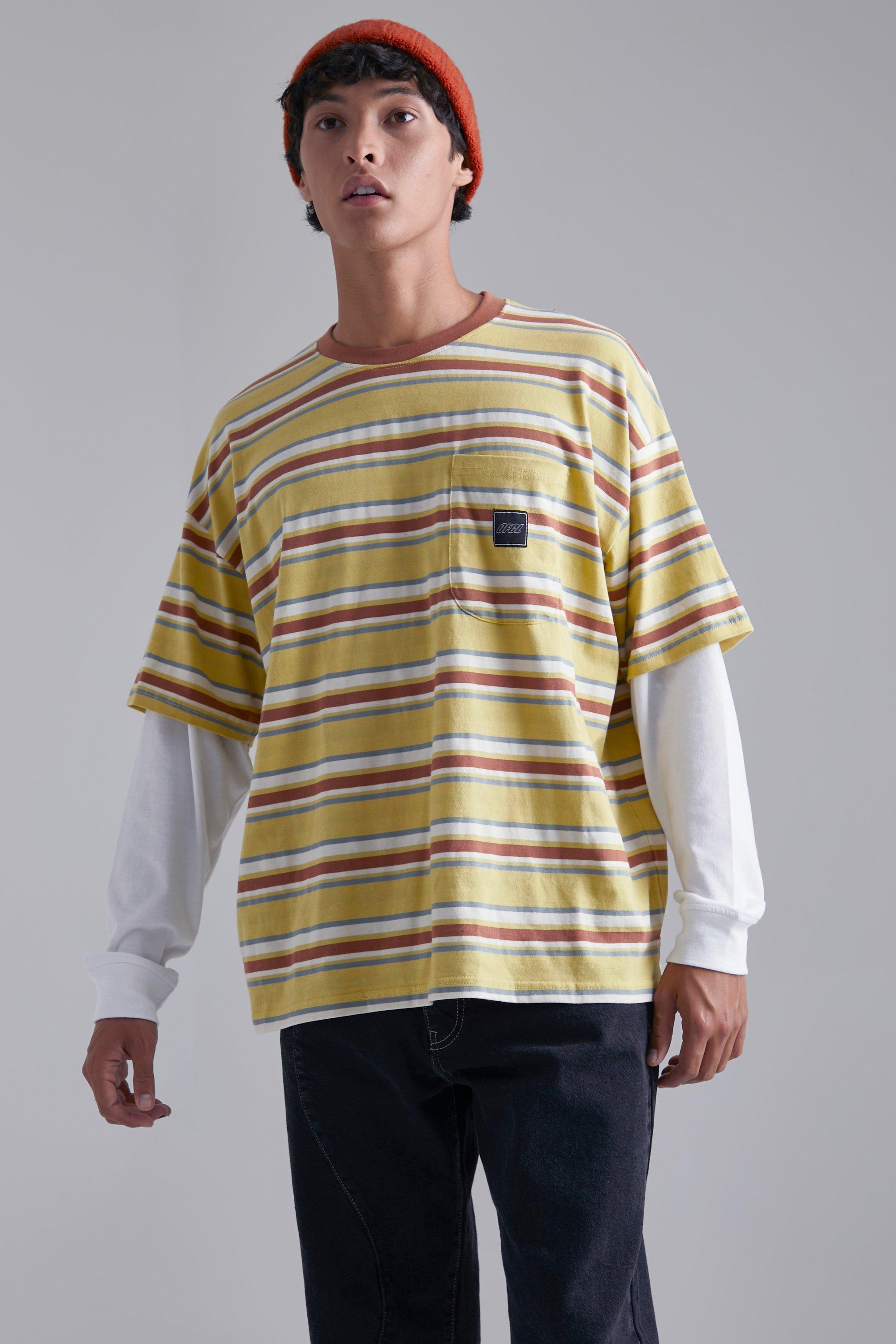 Oversized Ofcl Faux Layer Long Sleeve T-shirt