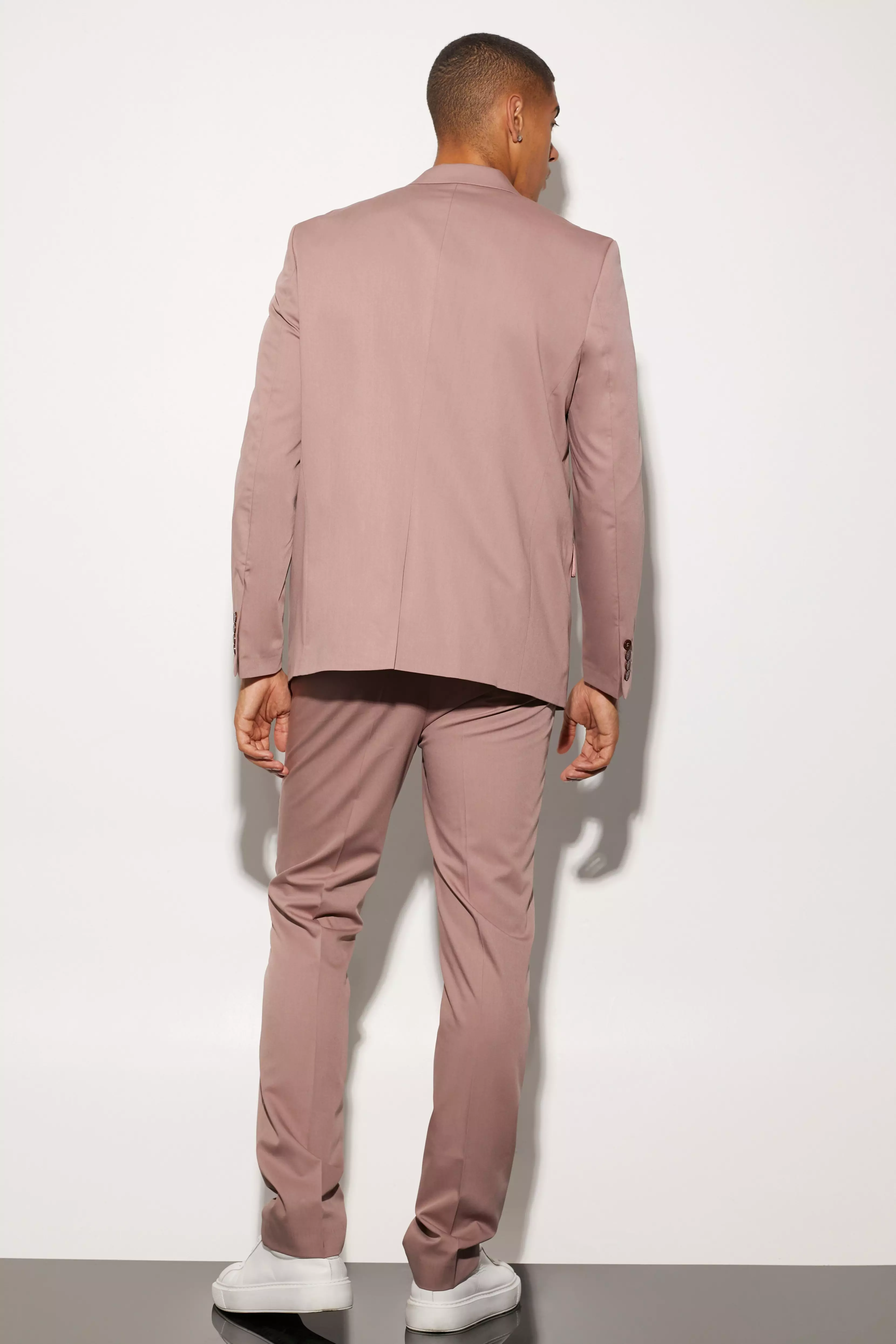 Giacca Completo A Monopetto Squadrata Oversize, Mauve immagine alternativa