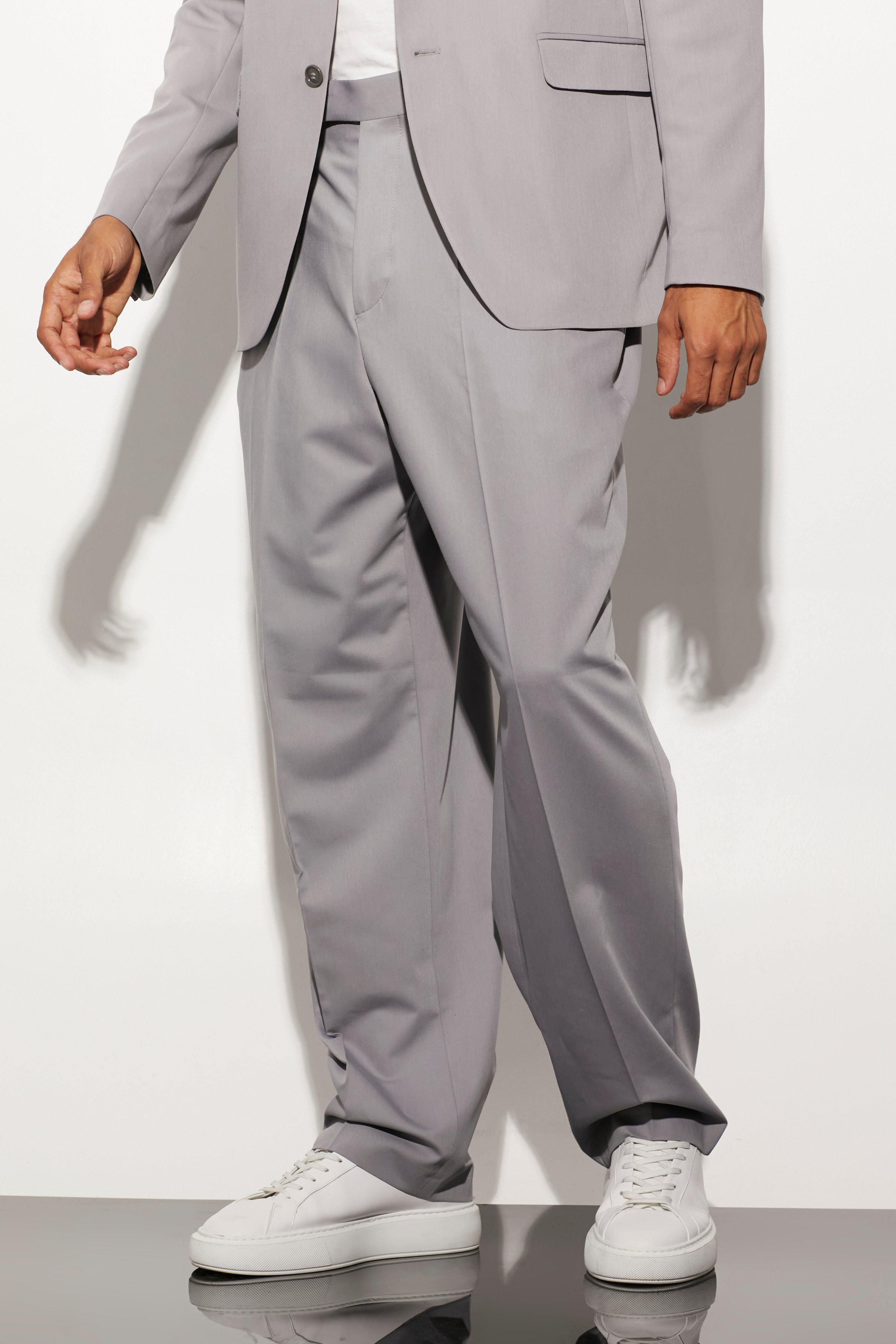 Lansdown - Light Grey - Modern Fit Suit Pants, Suit Pants