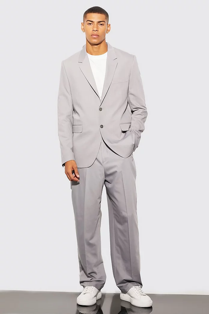 Relaxed Fit Single Breasted Suit Jacket | boohooMAN USA Relaxed Fit Single Breasted Suit Jacket | boohooMAN USA