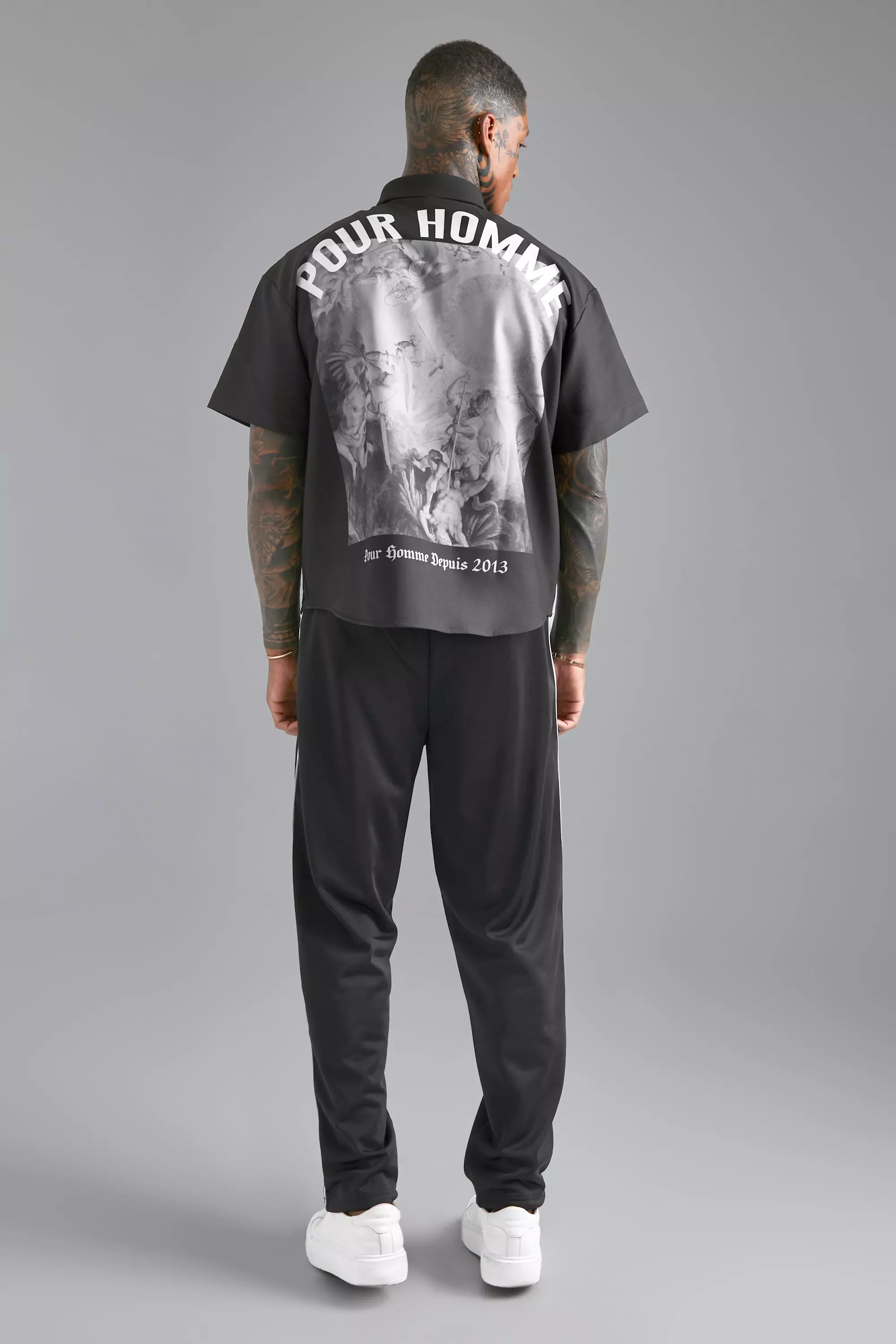 Boohooman tricot joggers hotsell