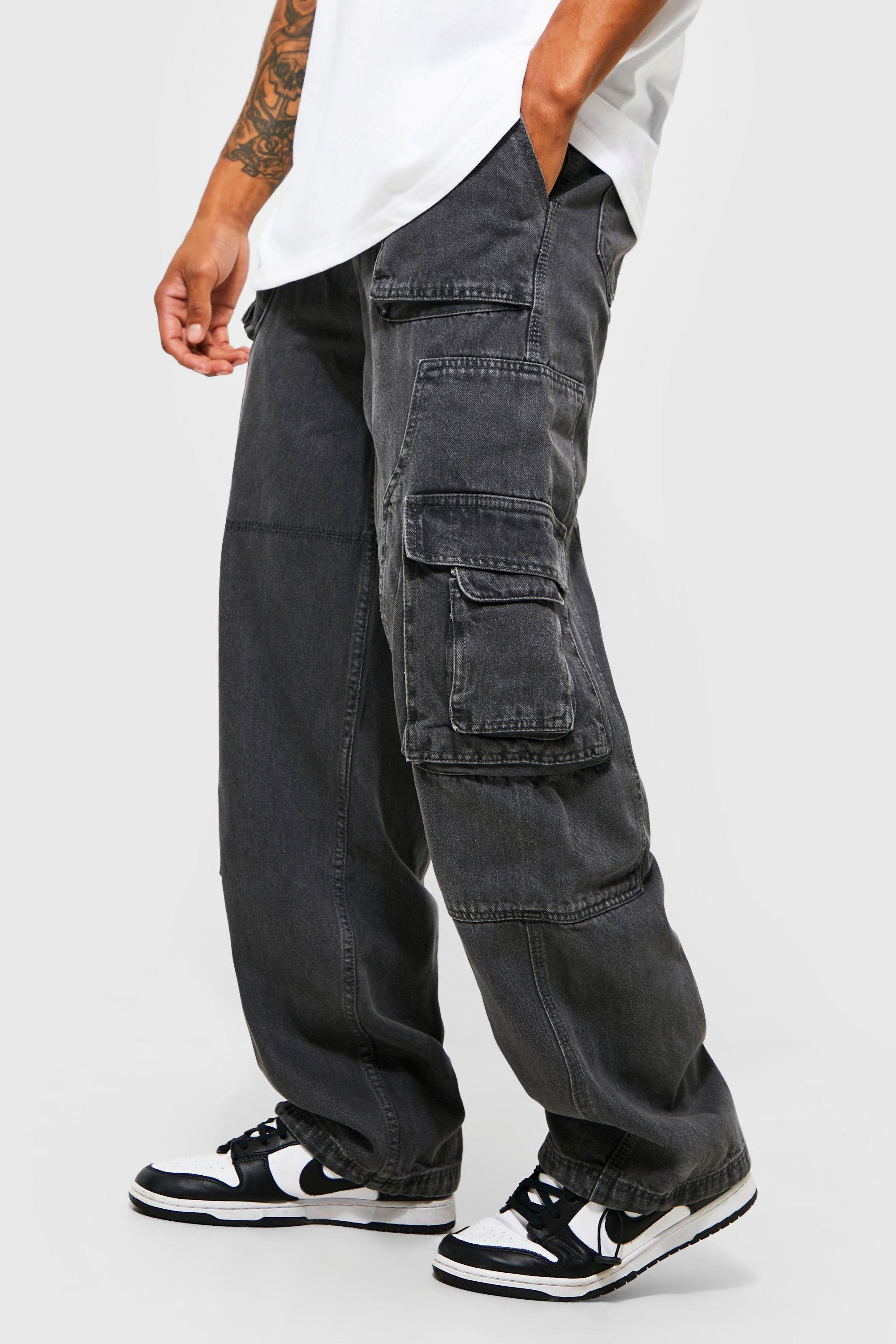 Relaxed Fit Carpenter Cargo Jeans