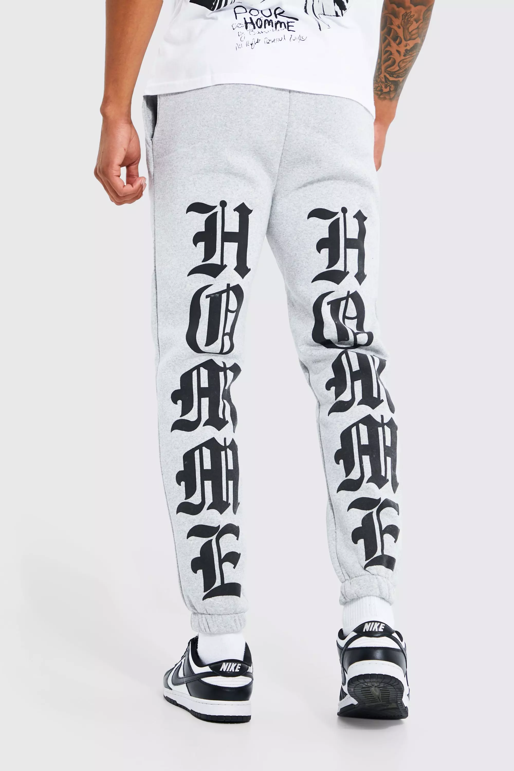 Regular Fit Multi Graphic Joggers