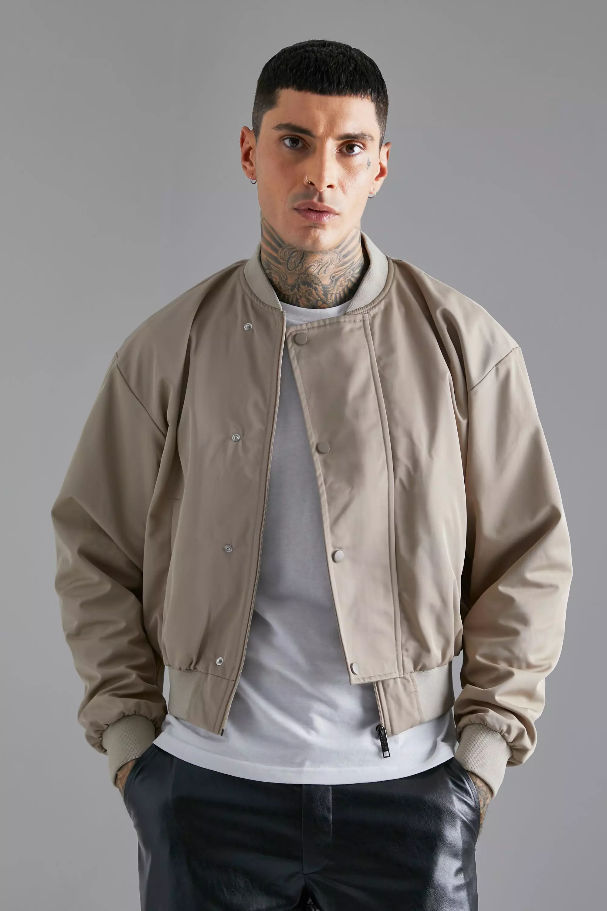 Oversized bomber men best sale