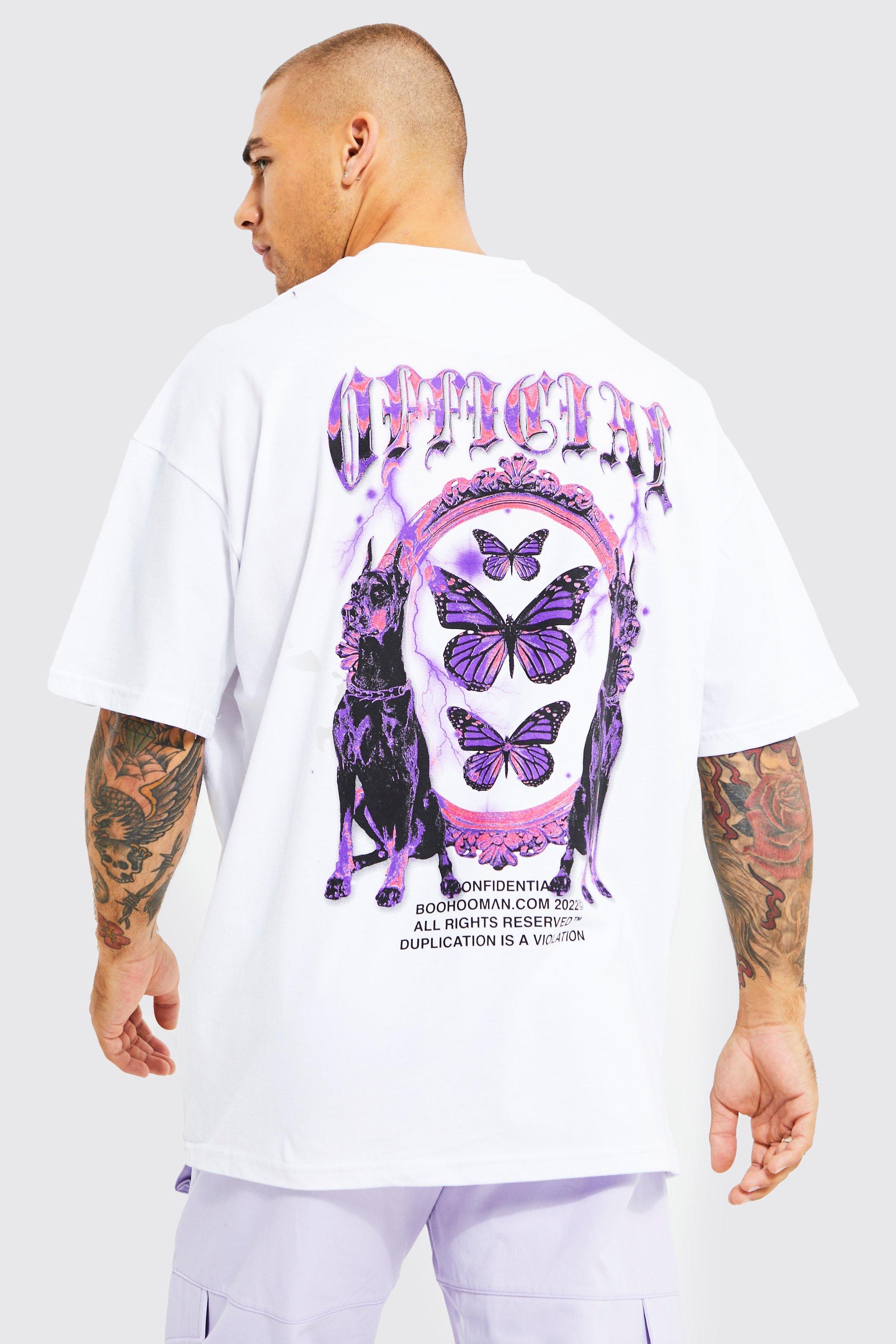 Oversized Extended Neck Graphic T-shirt | boohooMAN USA