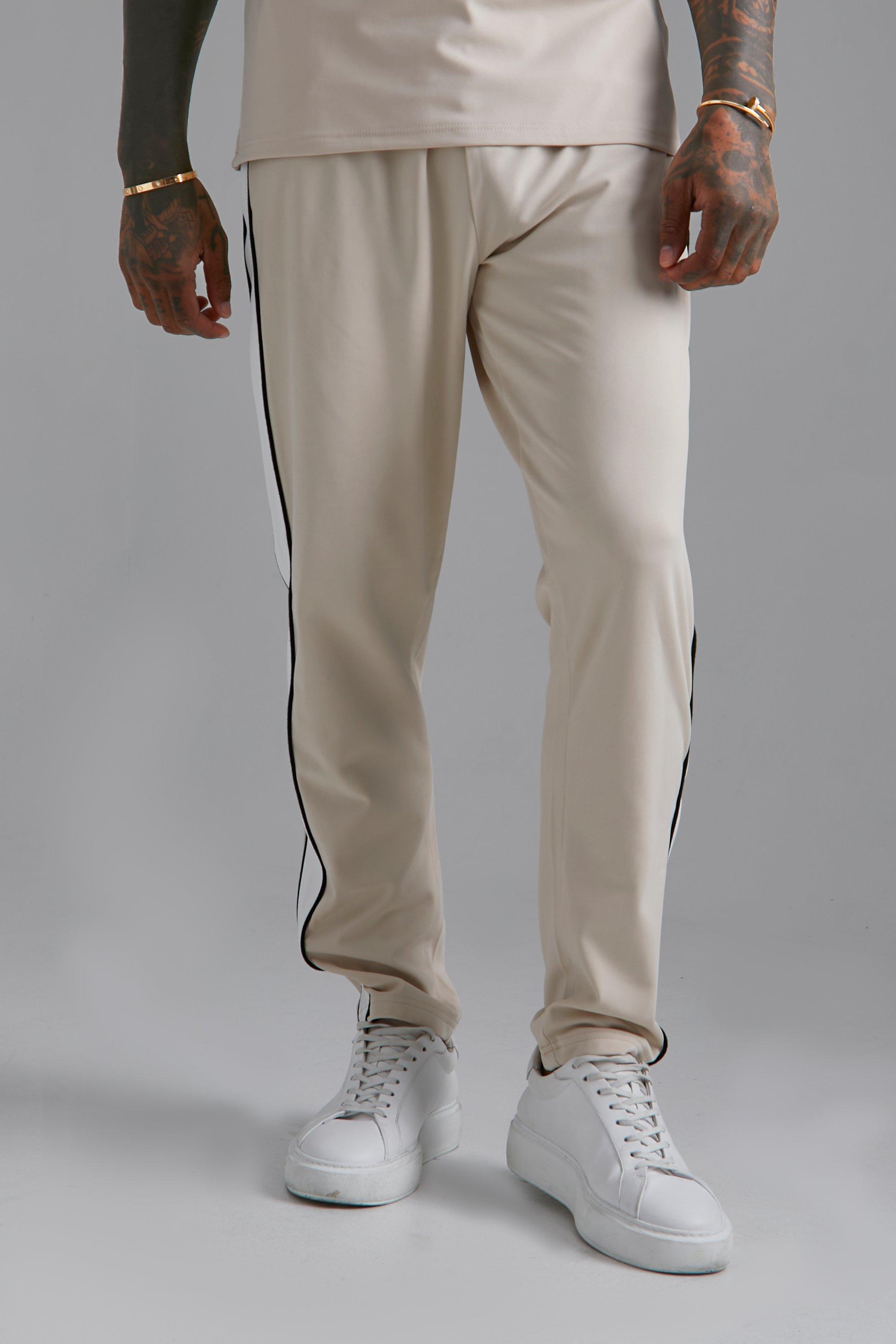 Slim Fit Scuba Jogger With Side Panel