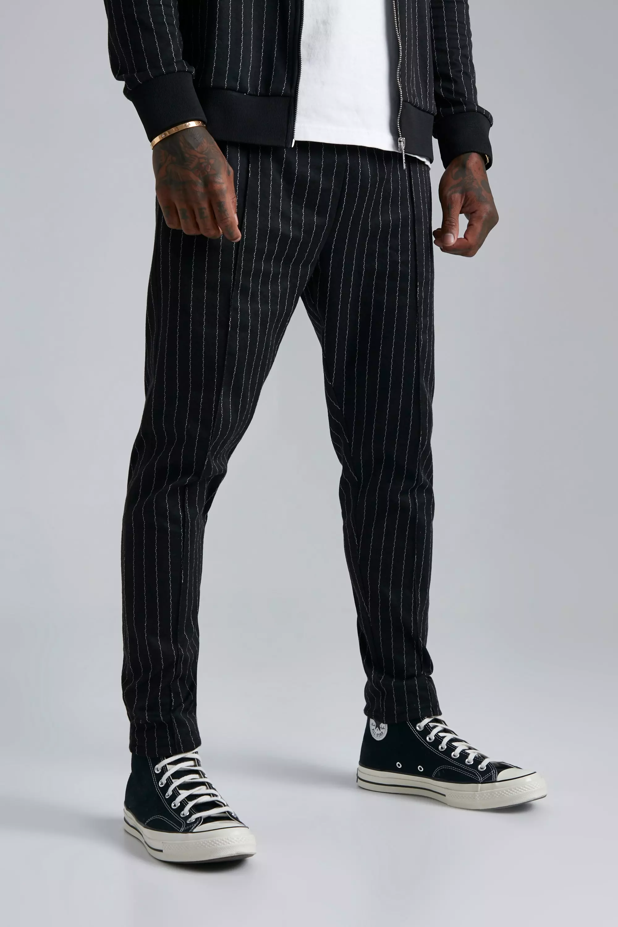 Pinstripe jogger best sale